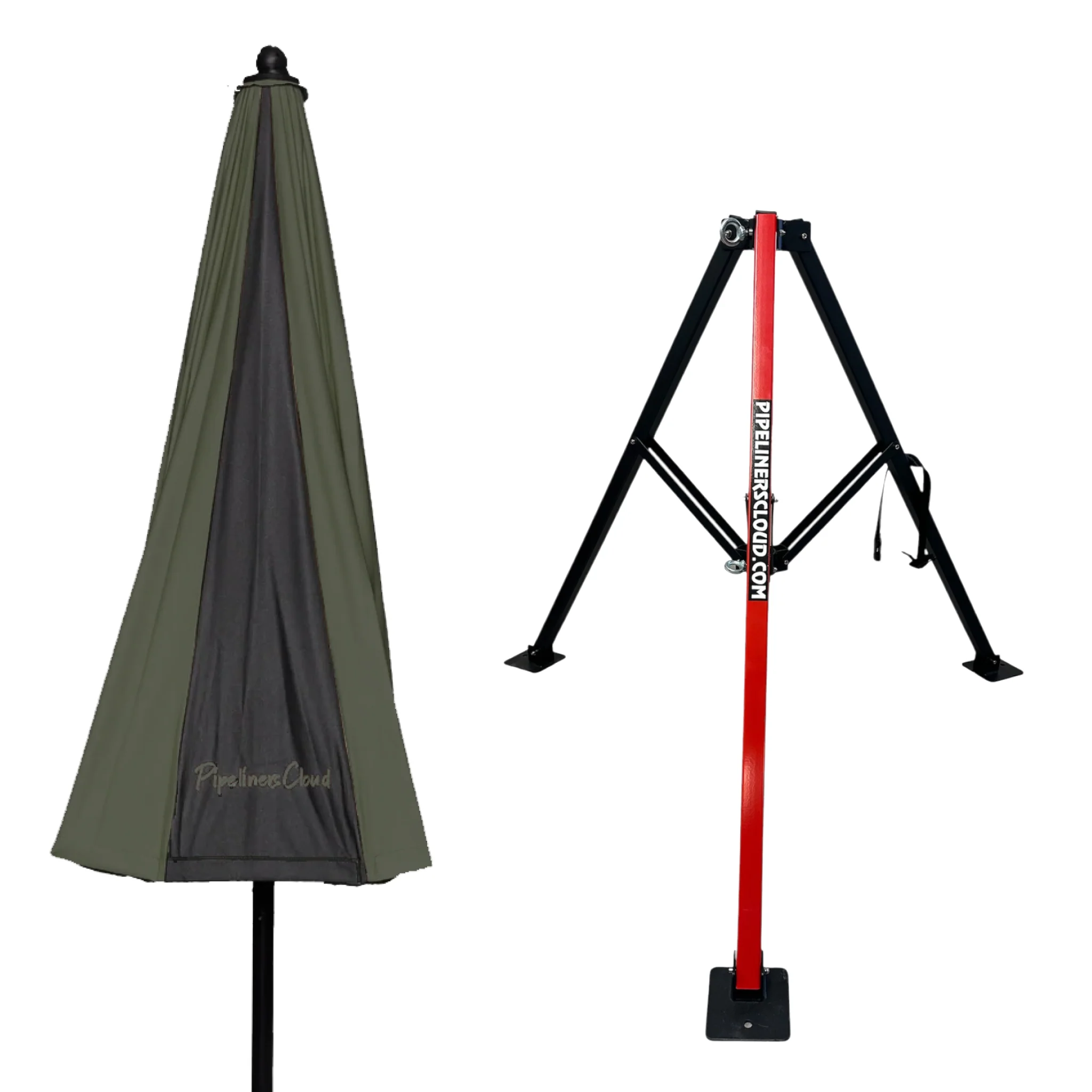 8' Umbrella & Tri-Pod Stand Set - Image 8