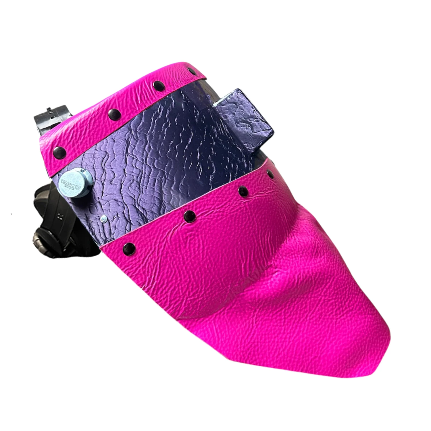 Candy Corn Silk Carbon Fiber Chopped Top & Bottom Leather Welding Hood - Image 34