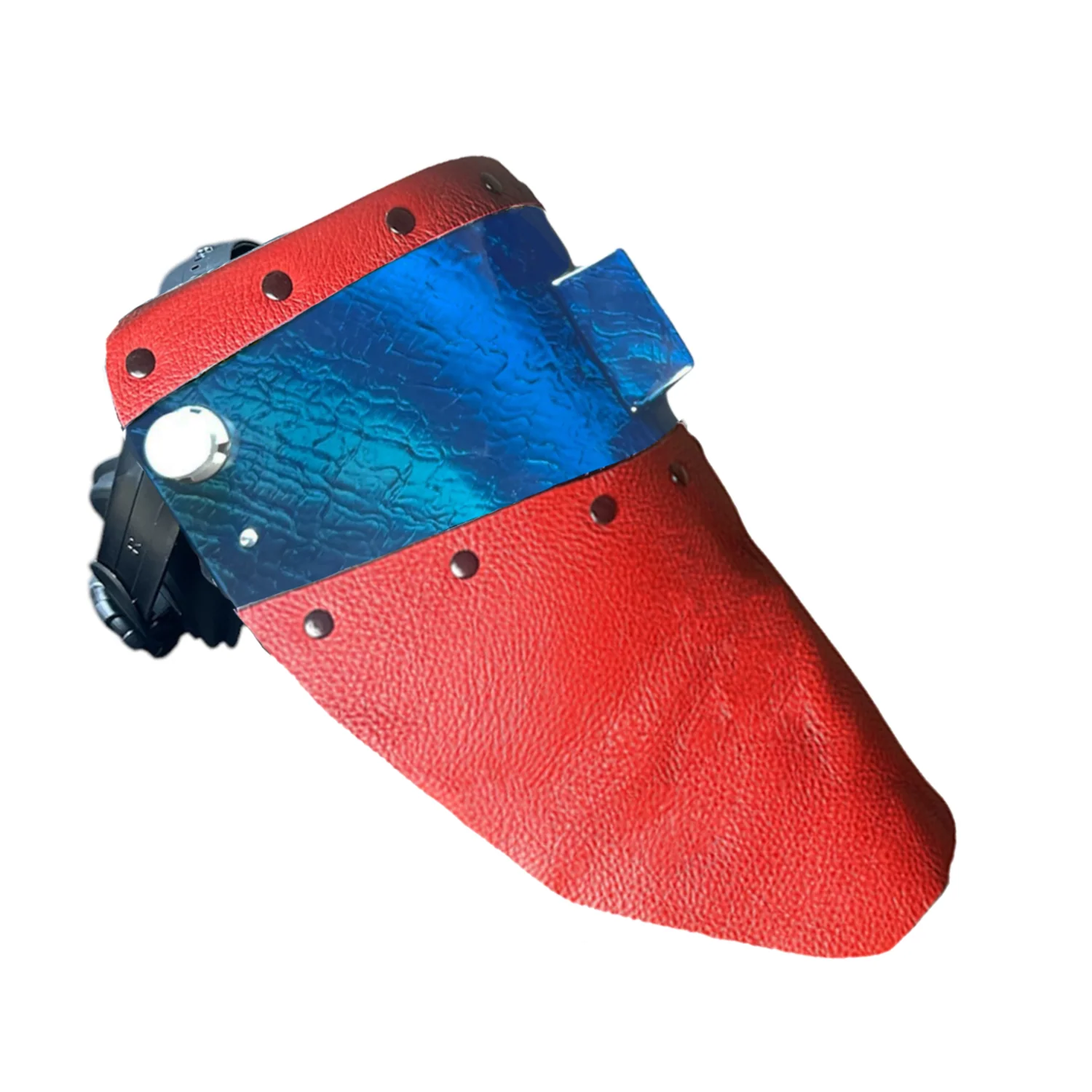 Candy Corn Silk Carbon Fiber Chopped Top & Bottom Leather Welding Hood - Image 38