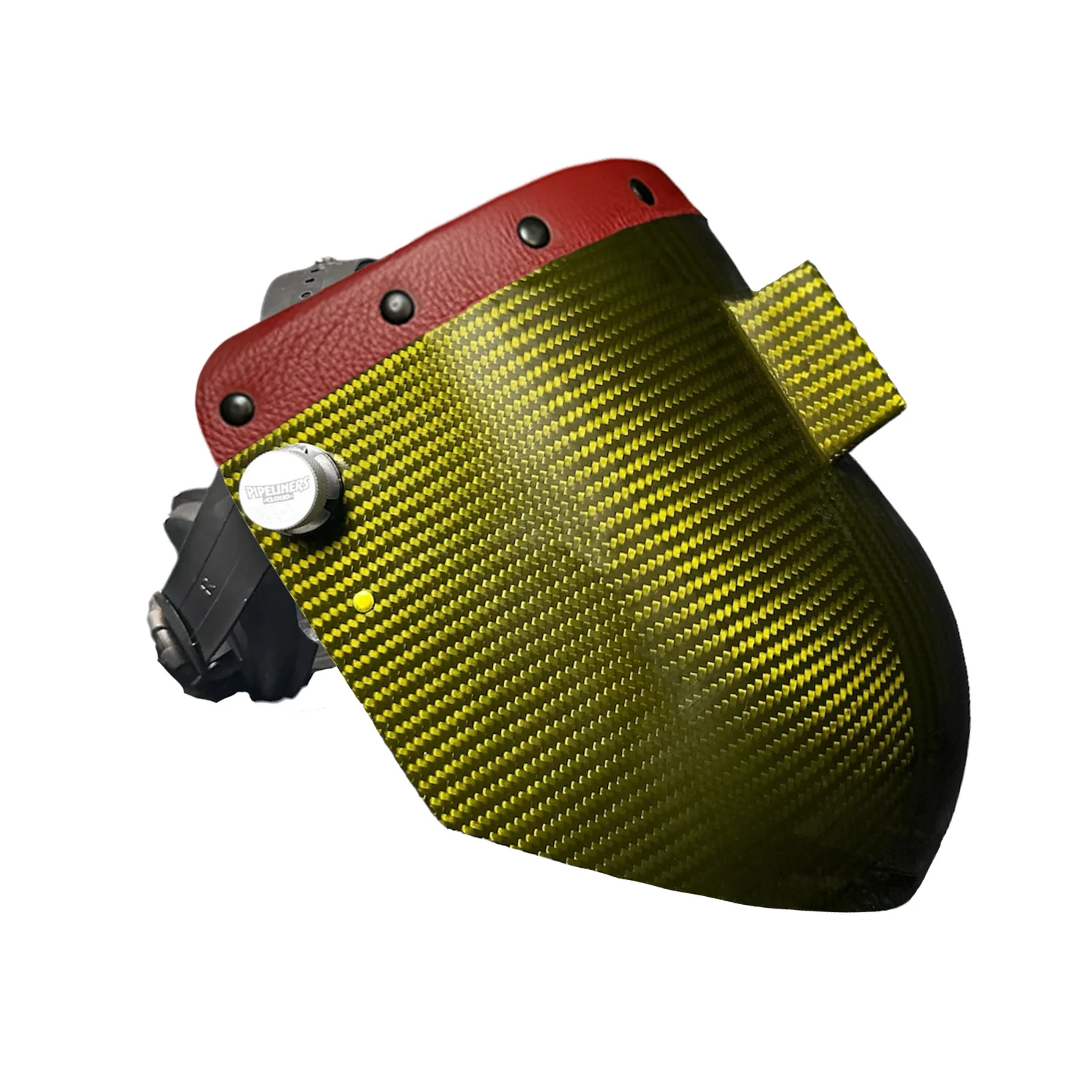 Candy Carbon Fiber Chopped Top Leather Welding Hood - Image 55