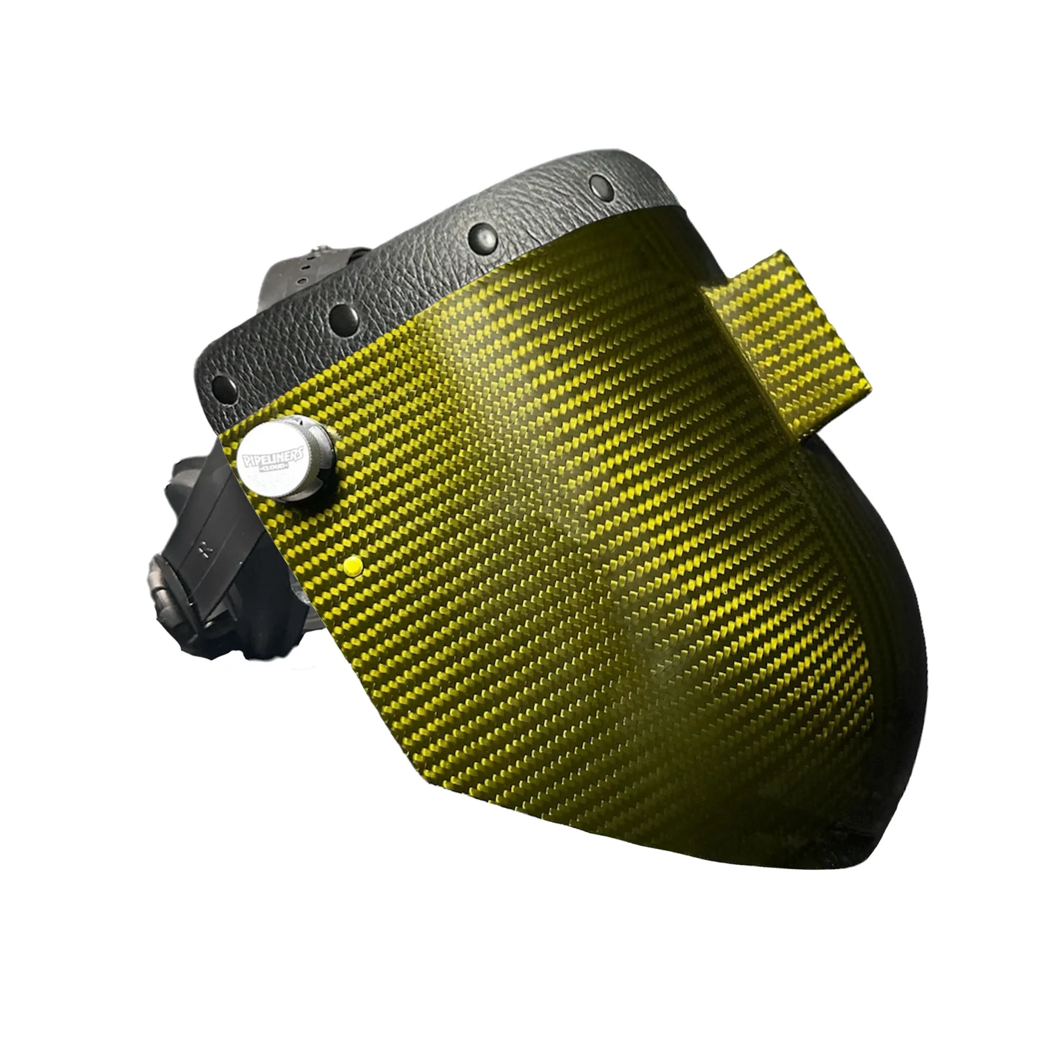 Candy Carbon Fiber Chopped Top Leather Welding Hood - Image 58