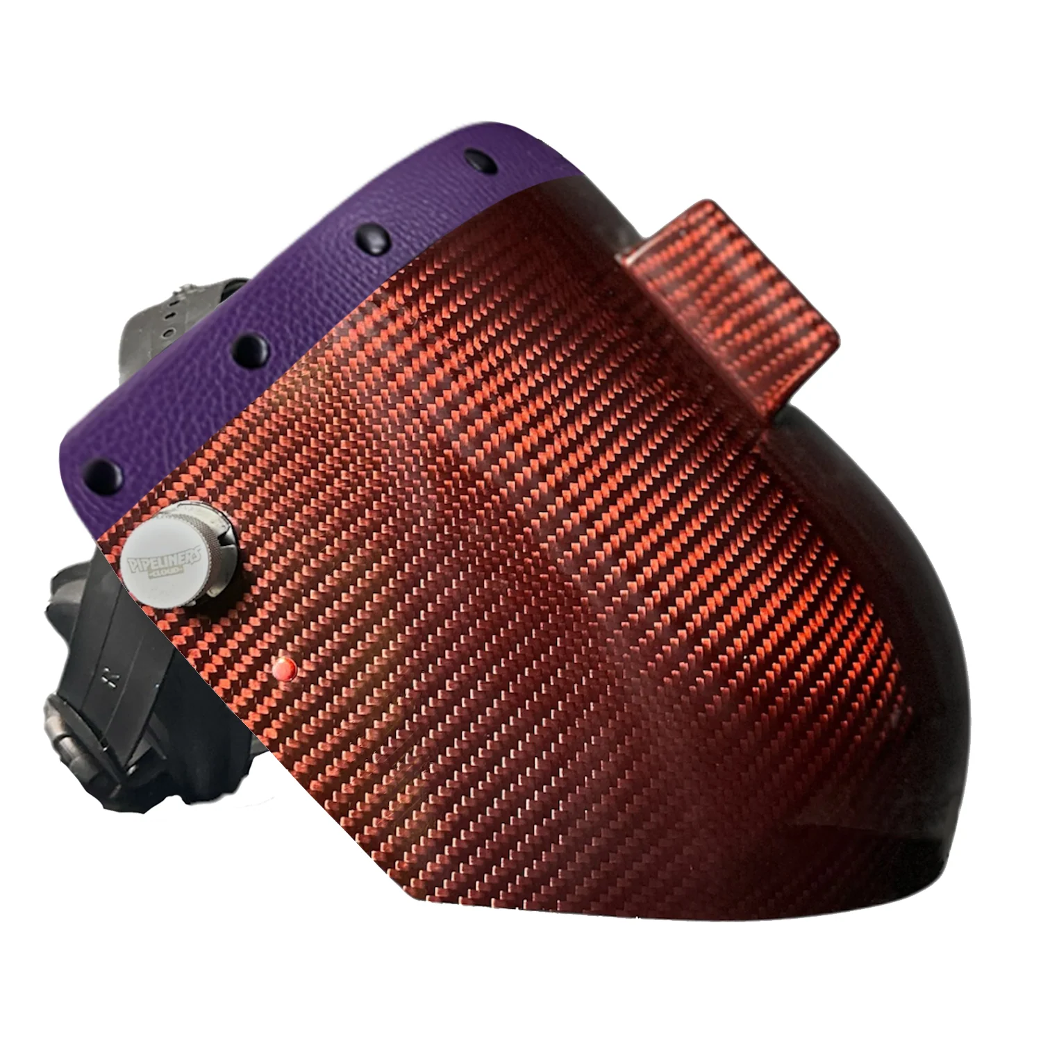 Candy Carbon Fiber Chopped Top Leather Welding Hood - Image 64