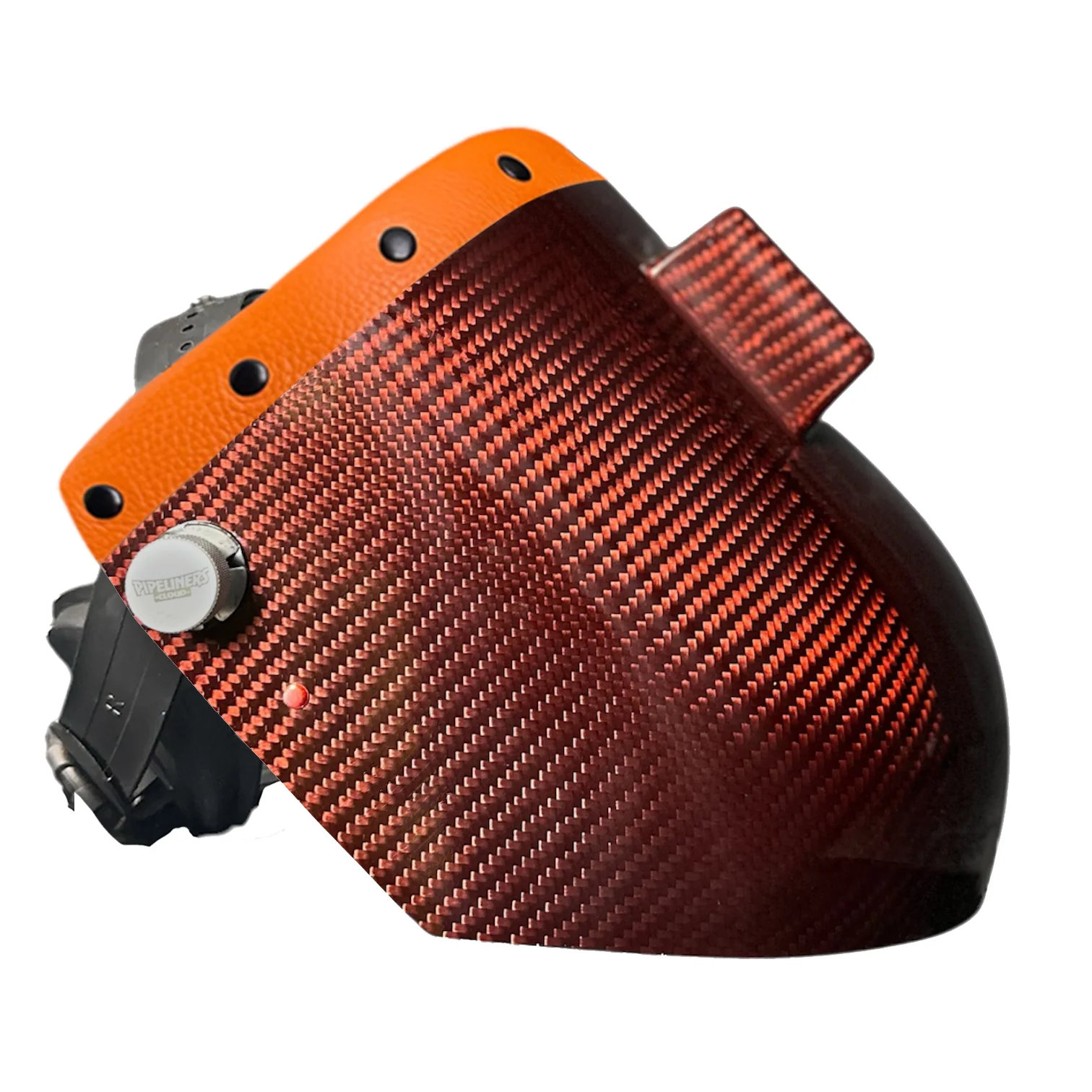 Candy Carbon Fiber Chopped Top Leather Welding Hood - Image 65