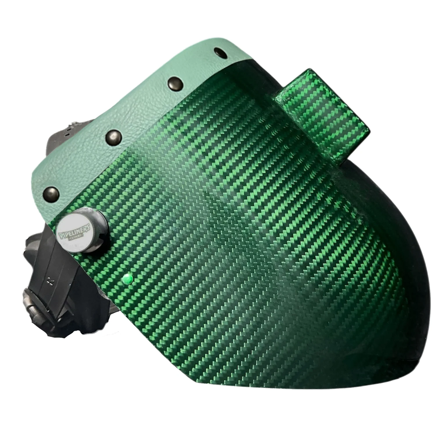 Candy Carbon Fiber Chopped Top Leather Welding Hood - Image 72