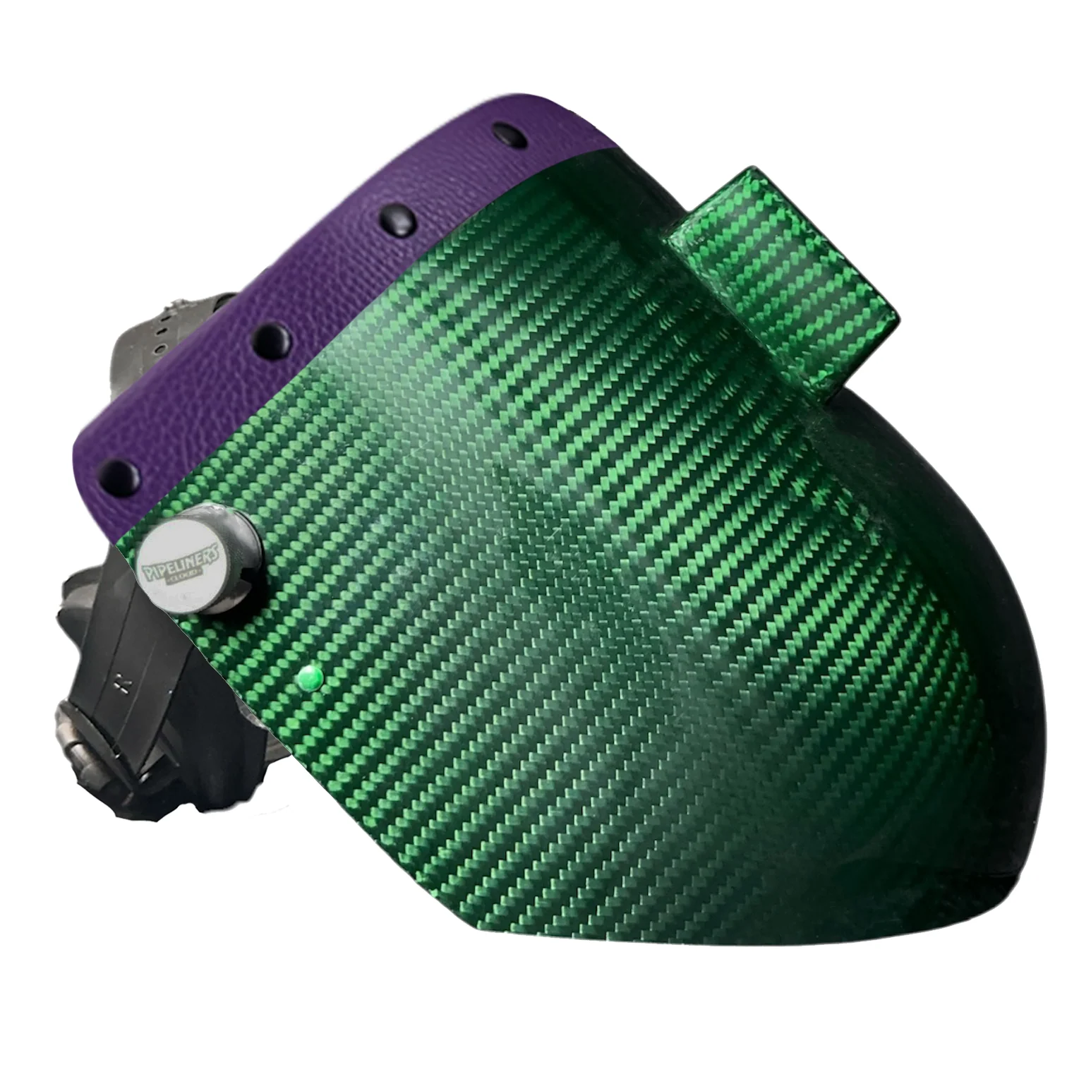 Candy Carbon Fiber Chopped Top Leather Welding Hood - Image 73