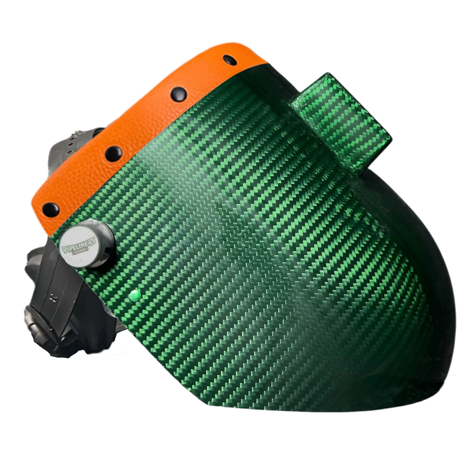 Candy Carbon Fiber Chopped Top Leather Welding Hood - Image 74