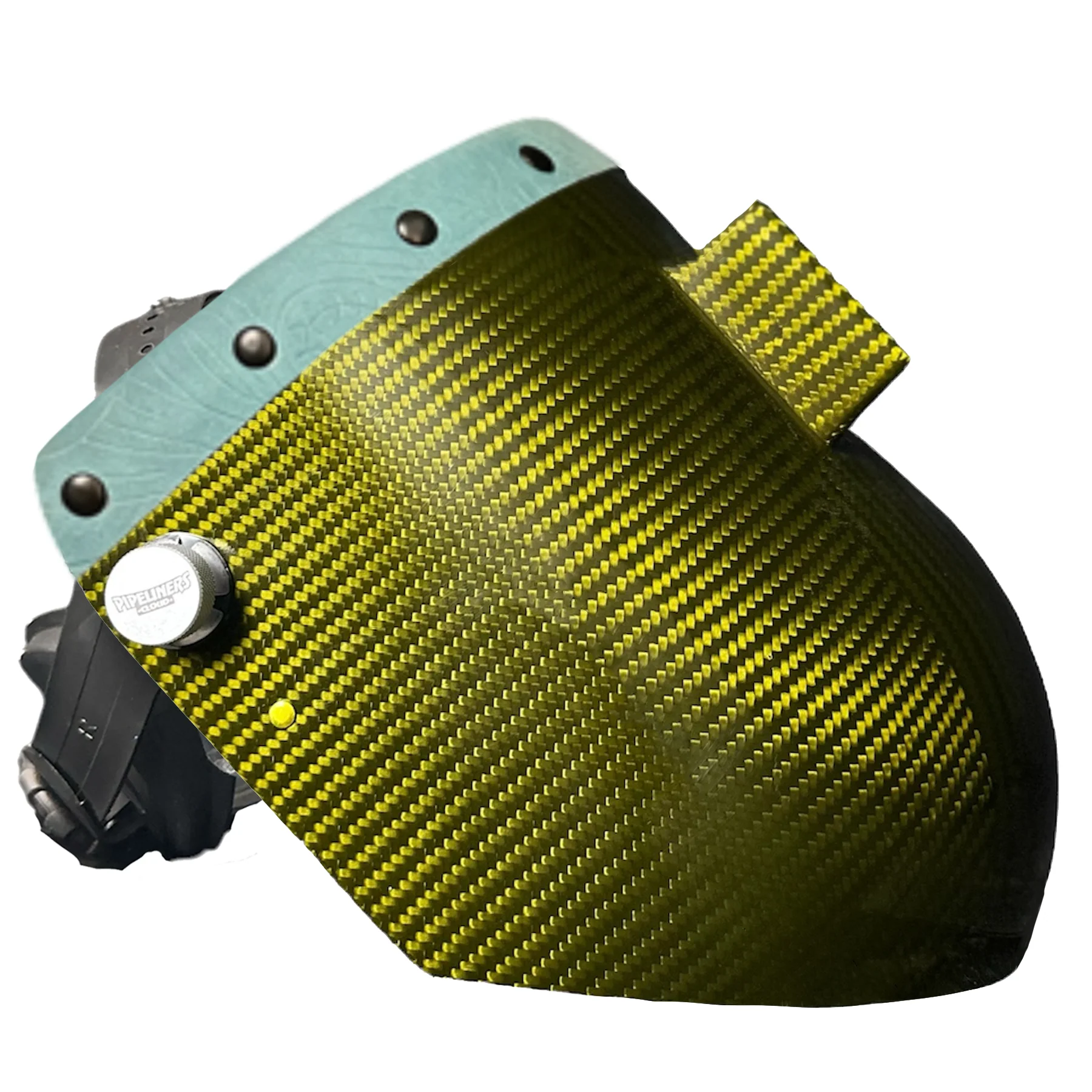 Candy Carbon Fiber Chopped Top Leather Welding Hood - Image 76