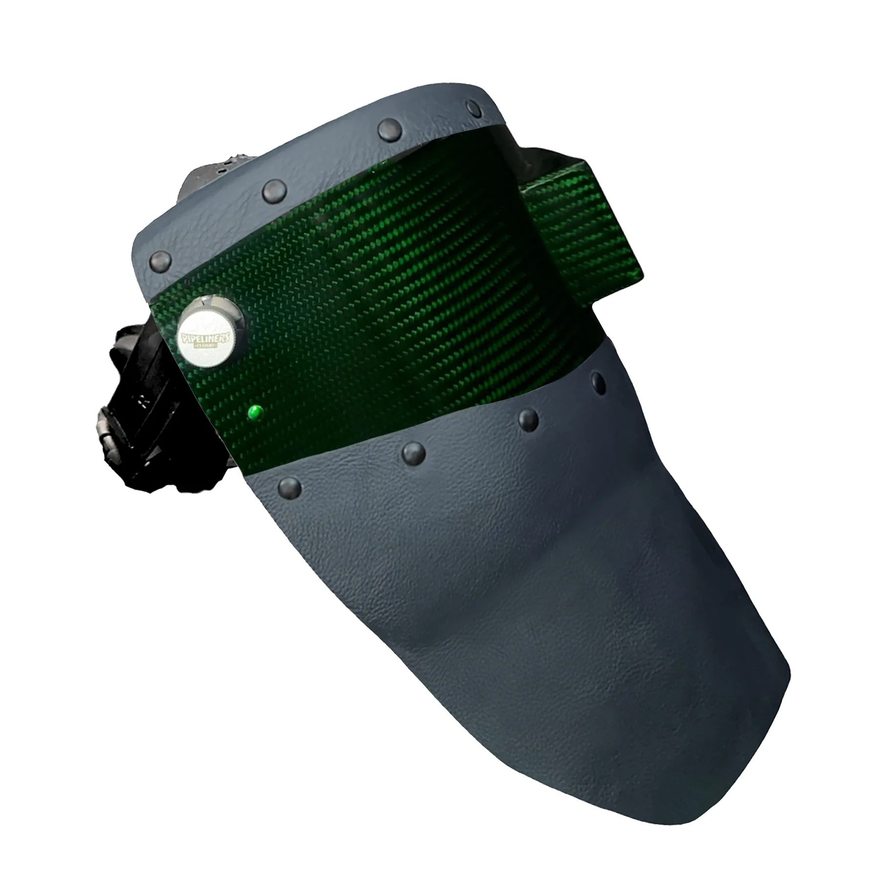 Candy Carbon Fiber Chopped Top & Bottom Leather Welding Hood - Image 27