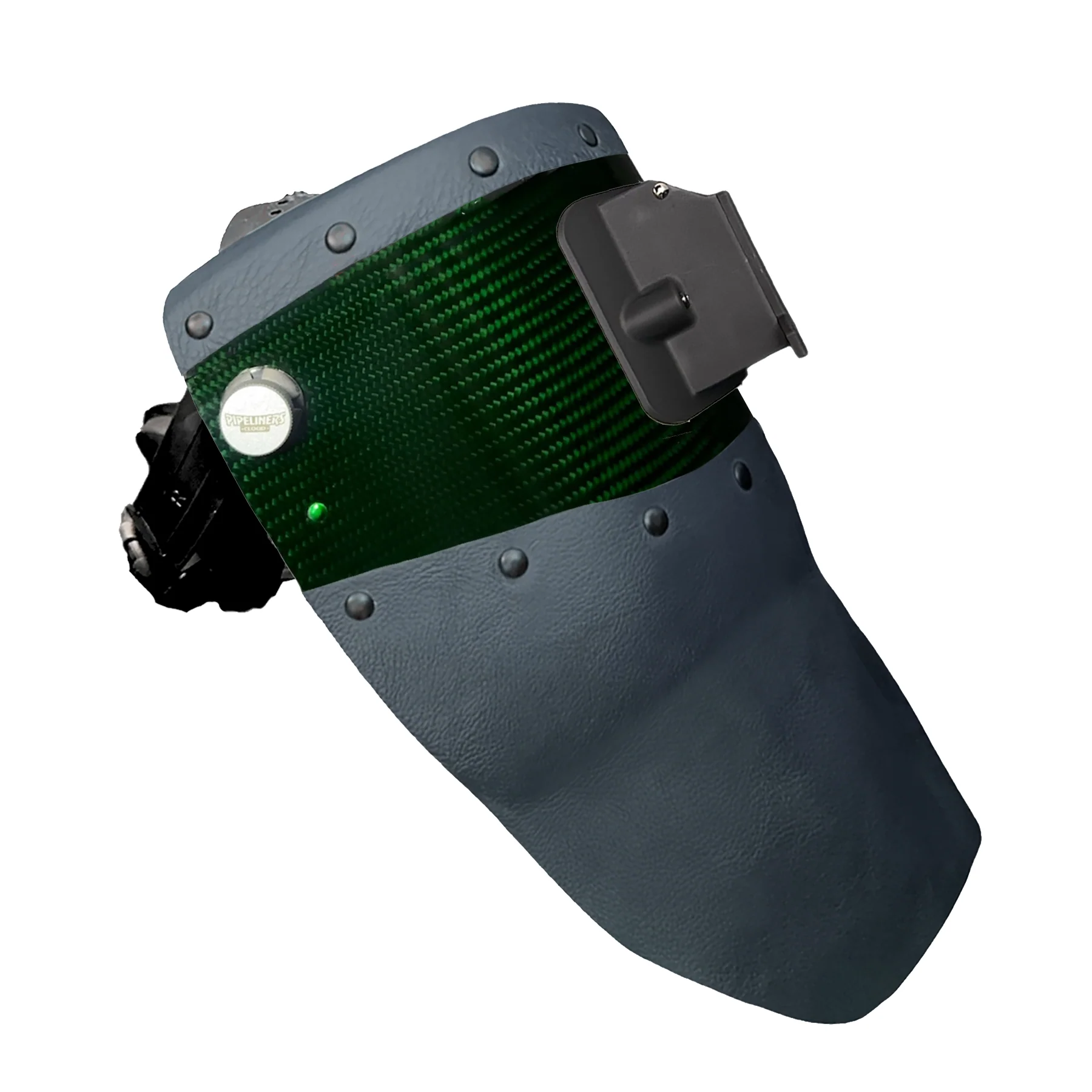 Candy Carbon Fiber Chopped Top & Bottom Leather Welding Hood - Image 28