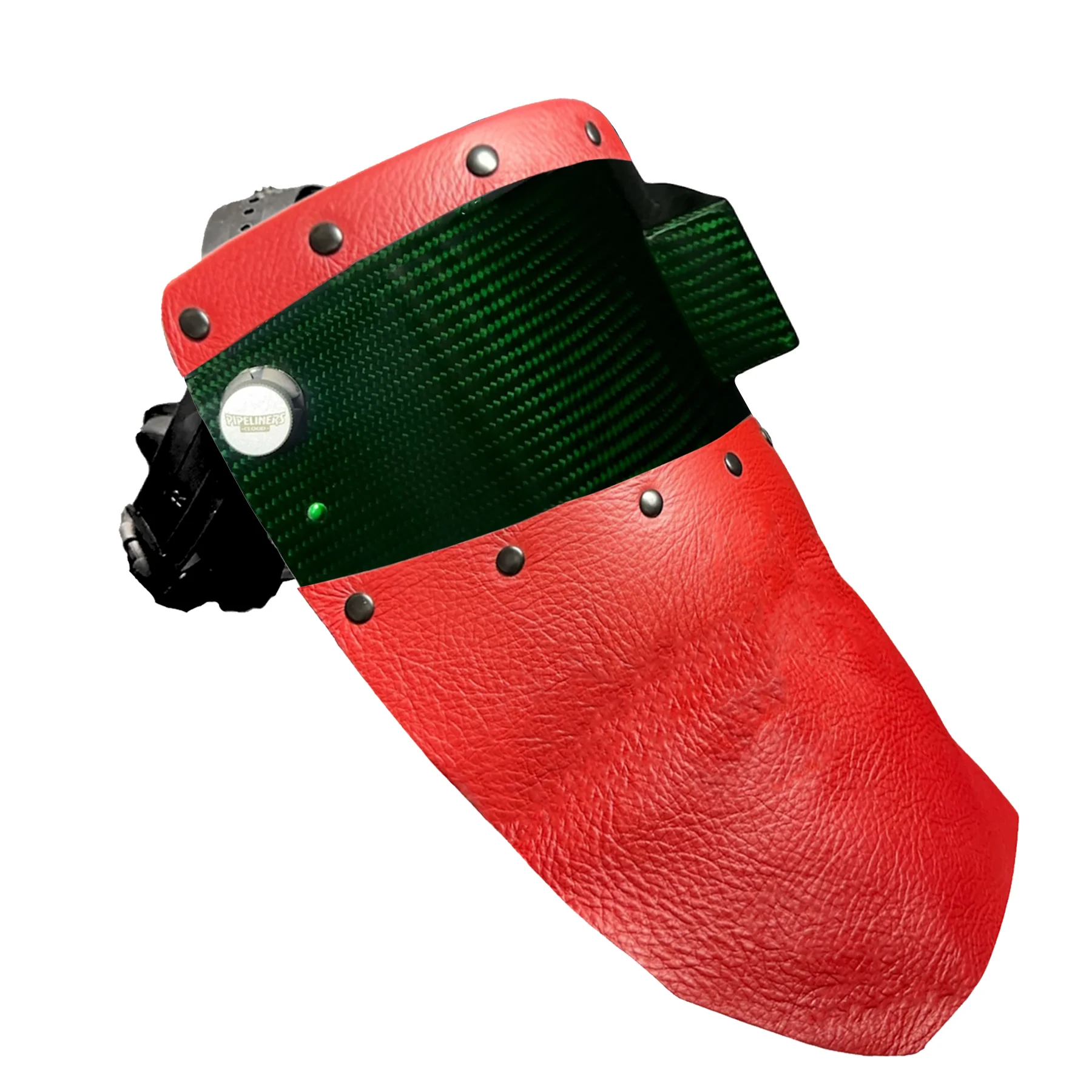 Candy Carbon Fiber Chopped Top & Bottom Leather Welding Hood - Image 31