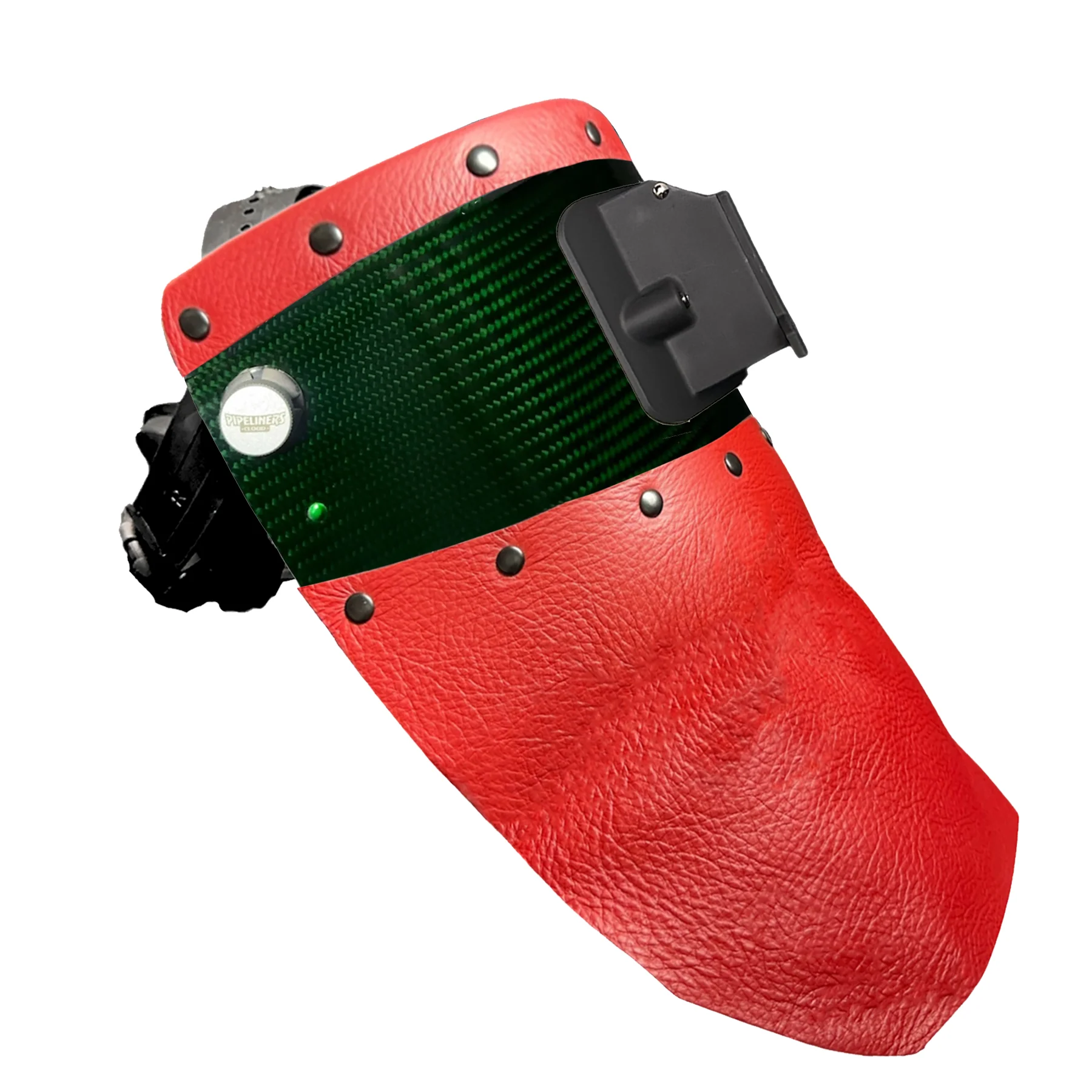 Candy Carbon Fiber Chopped Top & Bottom Leather Welding Hood - Image 32