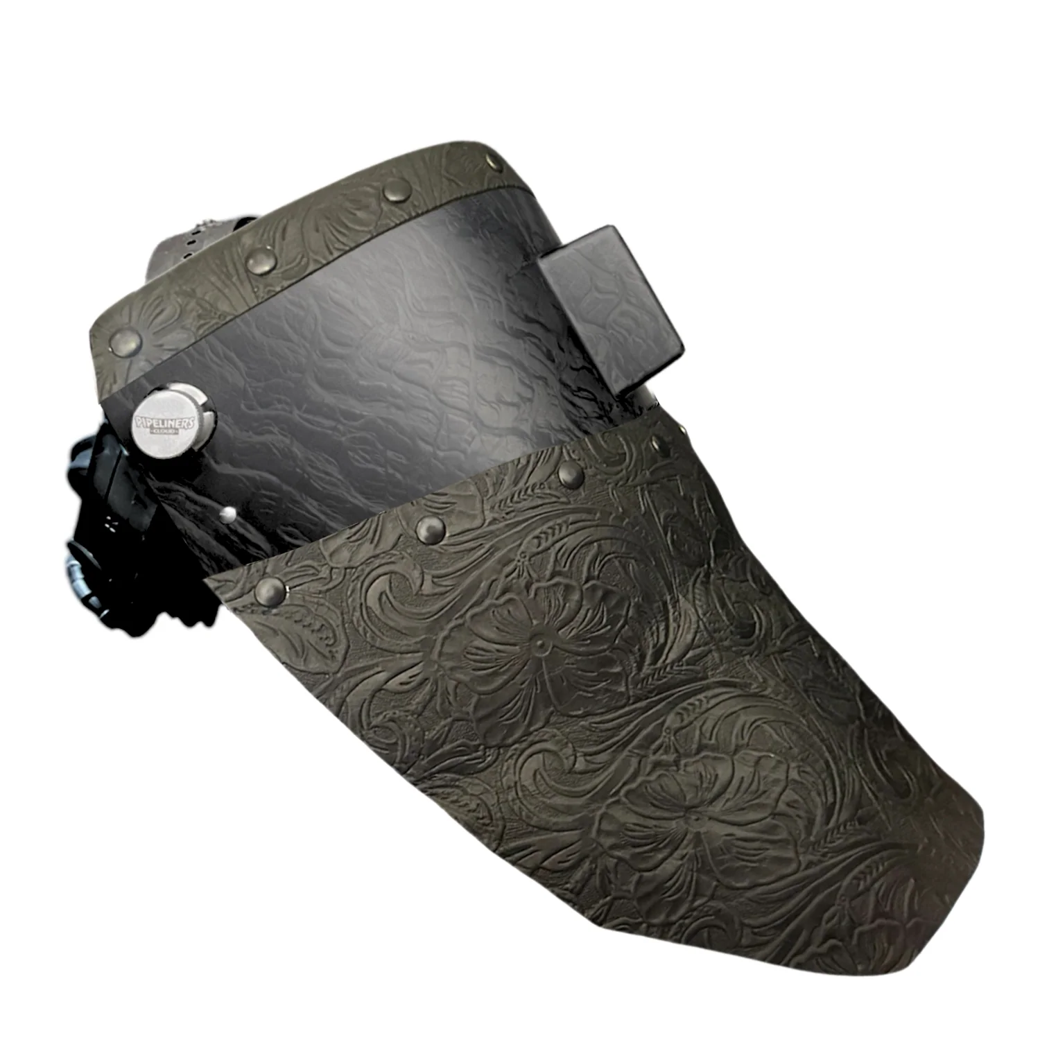 Corn Silk Carbon Fiber Chopped Top & Bottom Leather Welding Hood - Image 13