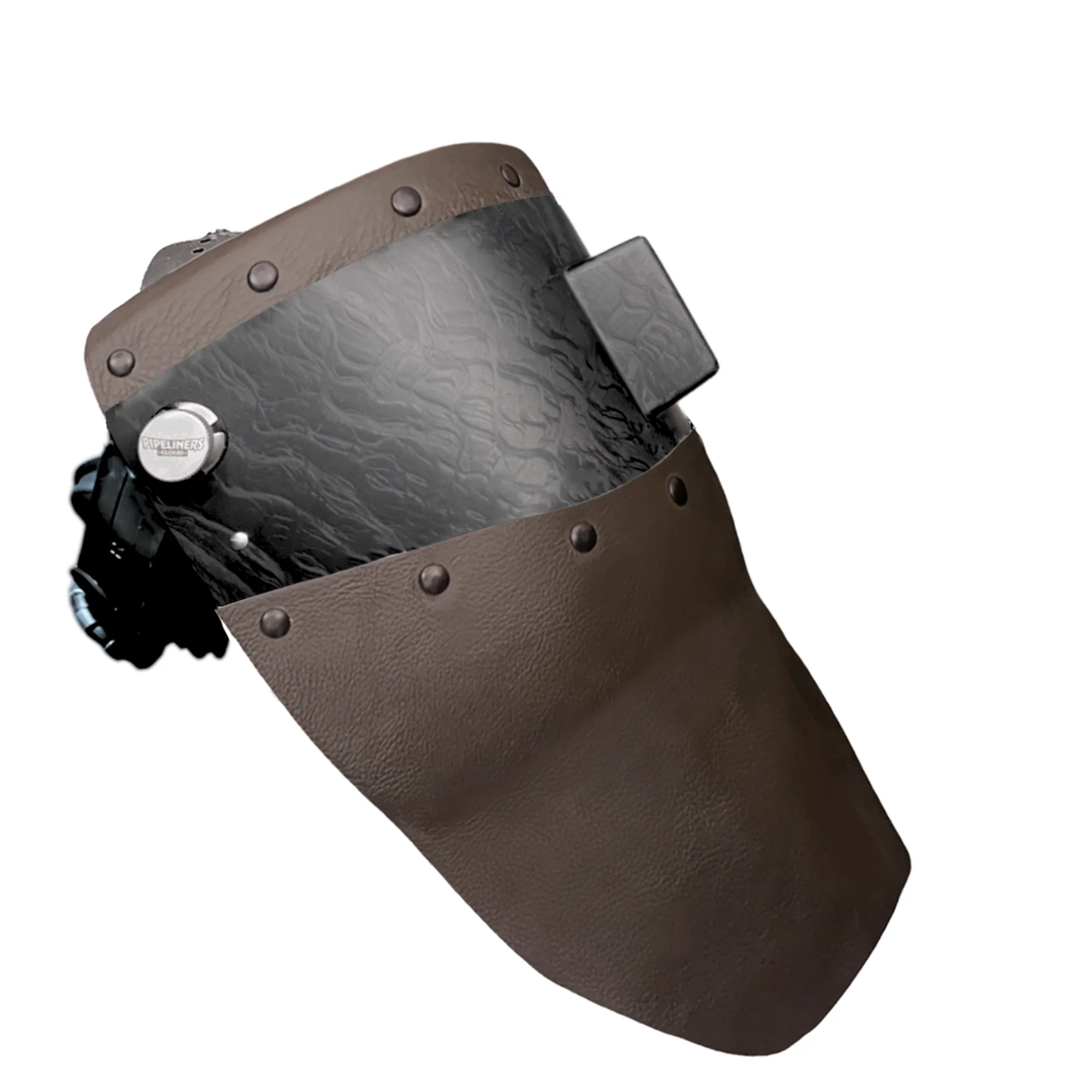 Corn Silk Carbon Fiber Chopped Top & Bottom Leather Welding Hood - Image 16