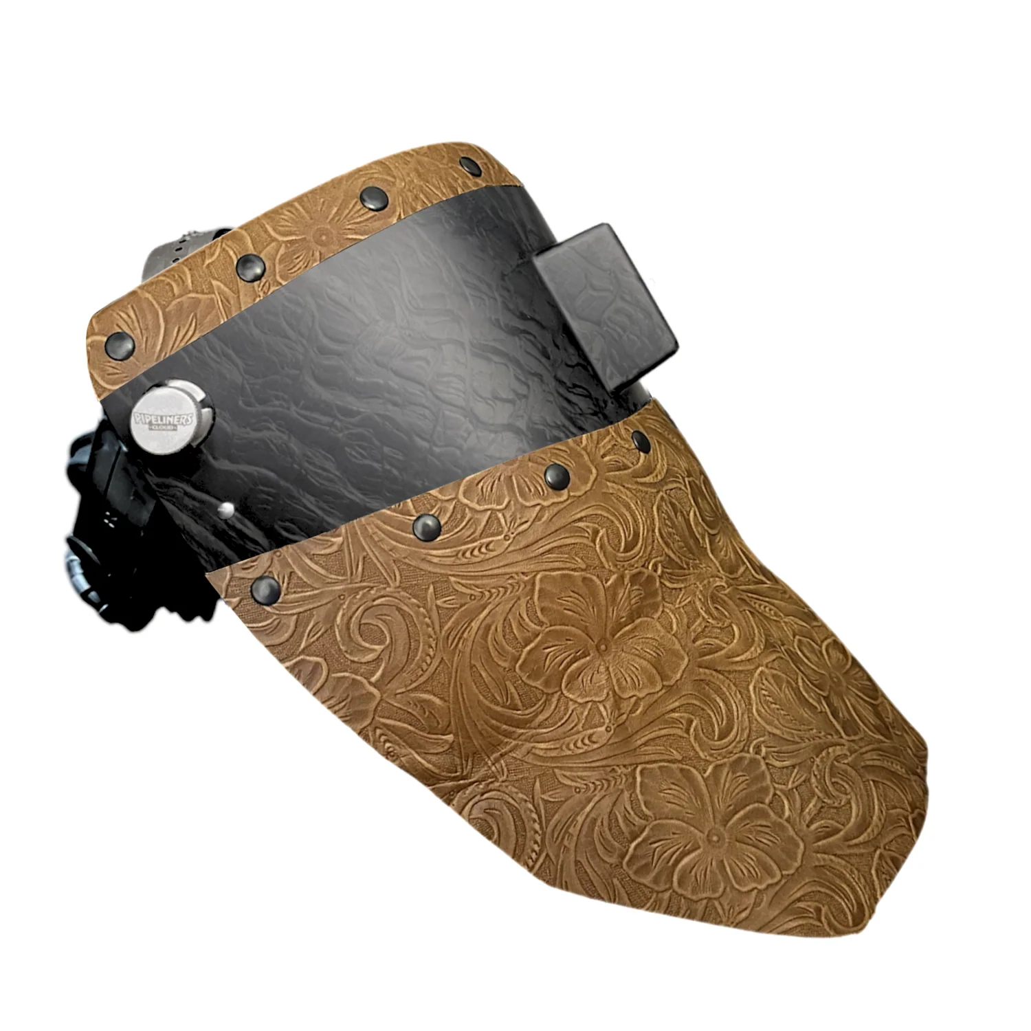 Corn Silk Carbon Fiber Chopped Top & Bottom Leather Welding Hood - Image 17