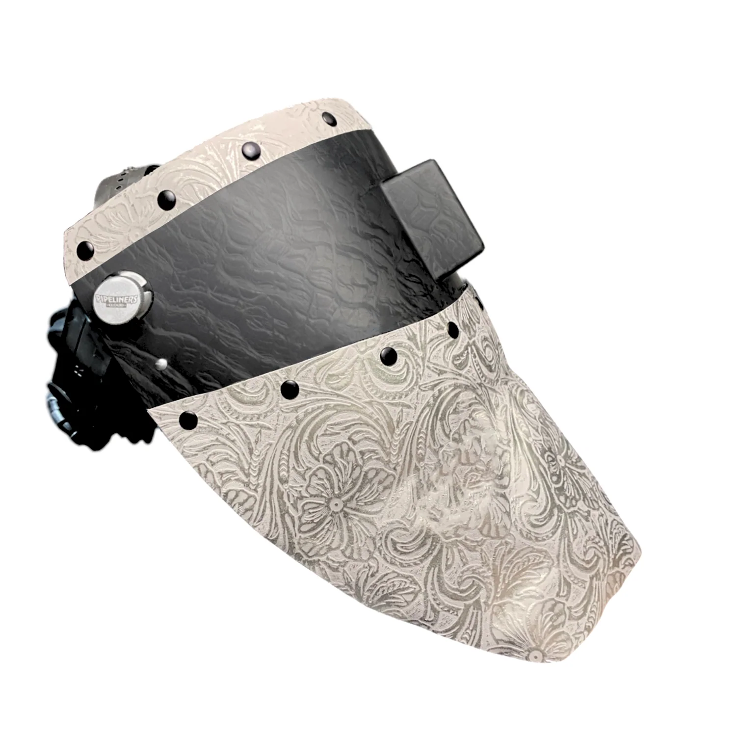 Corn Silk Carbon Fiber Chopped Top & Bottom Leather Welding Hood - Image 24