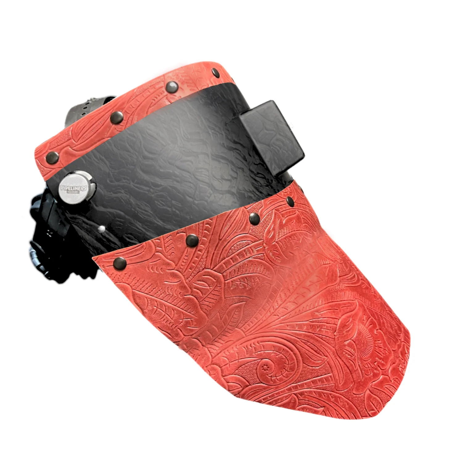 Corn Silk Carbon Fiber Chopped Top & Bottom Leather Welding Hood - Image 27