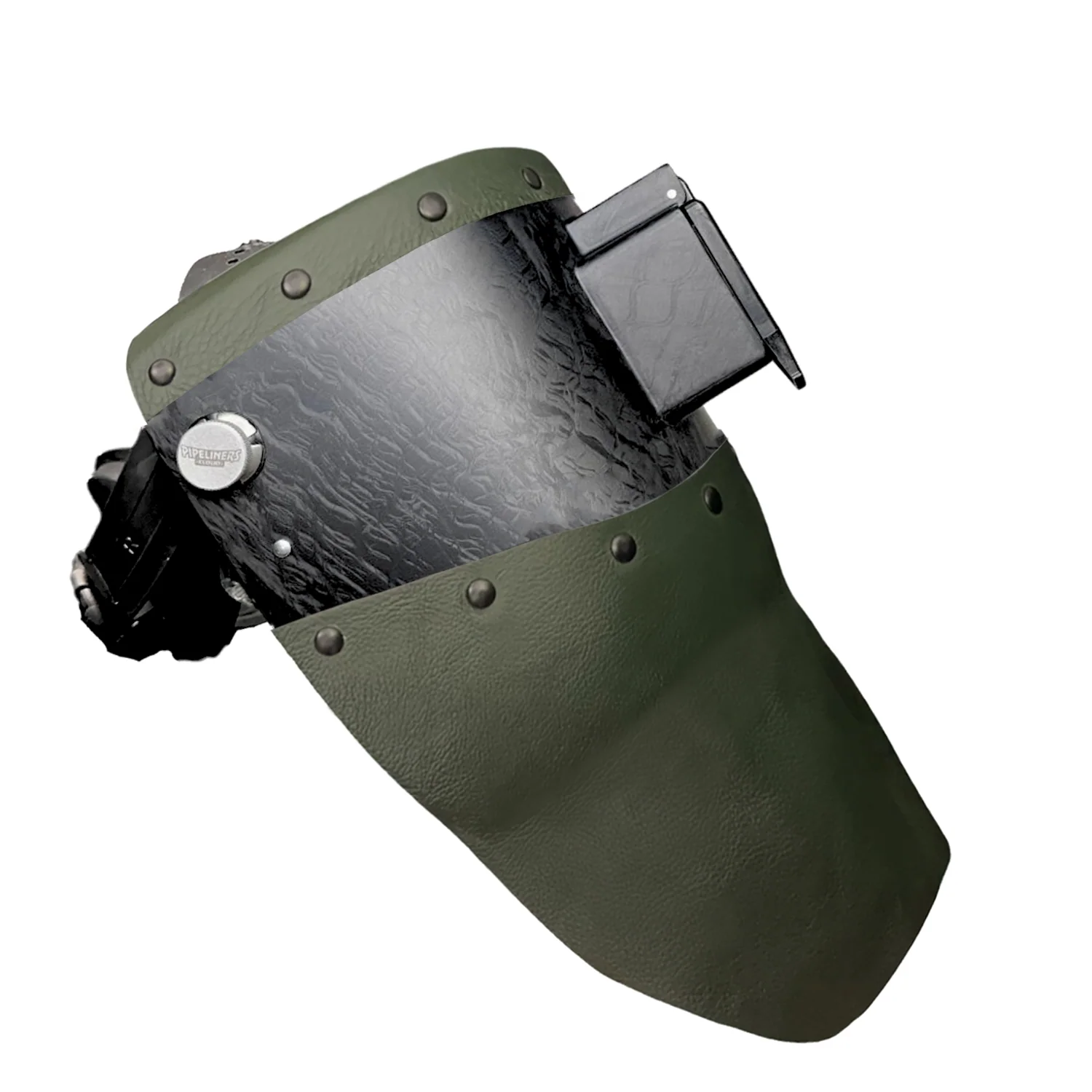 Corn Silk Carbon Fiber Chopped Top & Bottom Leather Welding Hood - Image 38