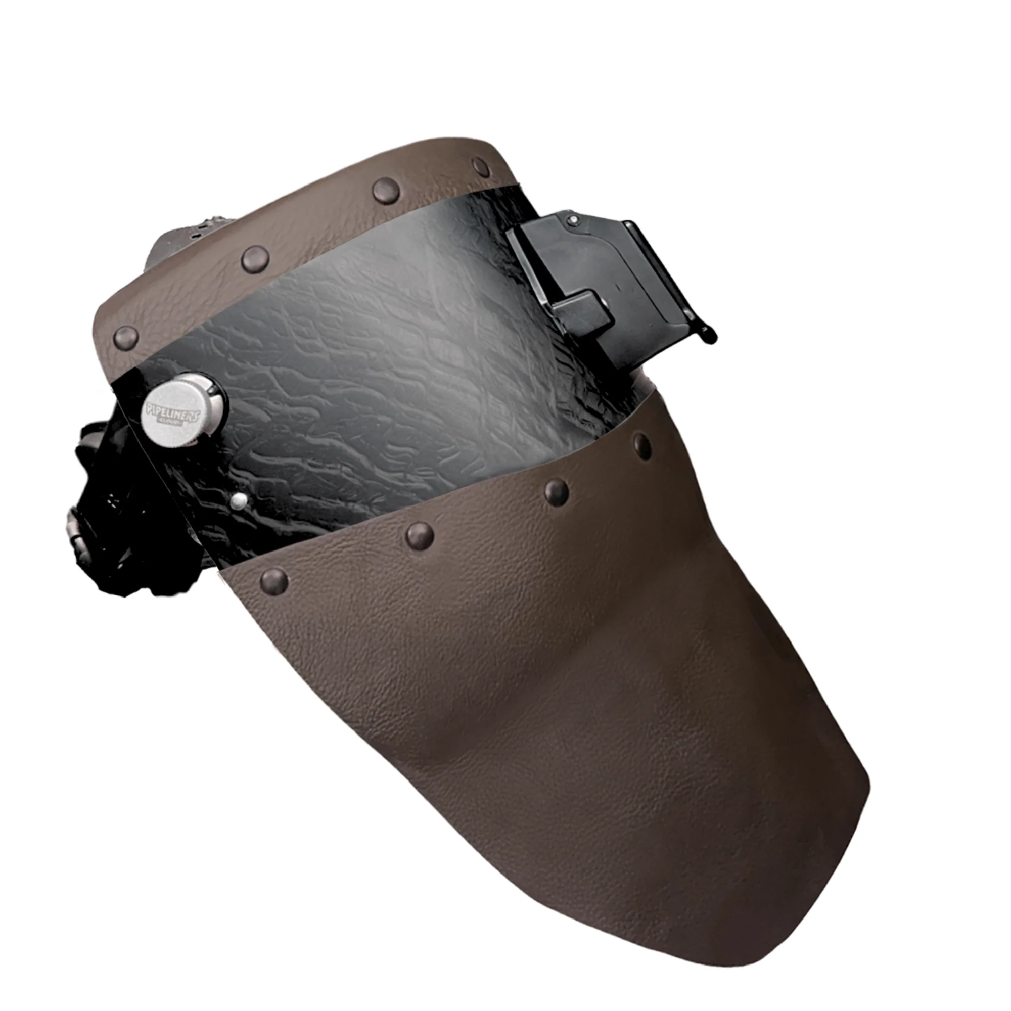 Corn Silk Carbon Fiber Chopped Top & Bottom Leather Welding Hood - Image 50