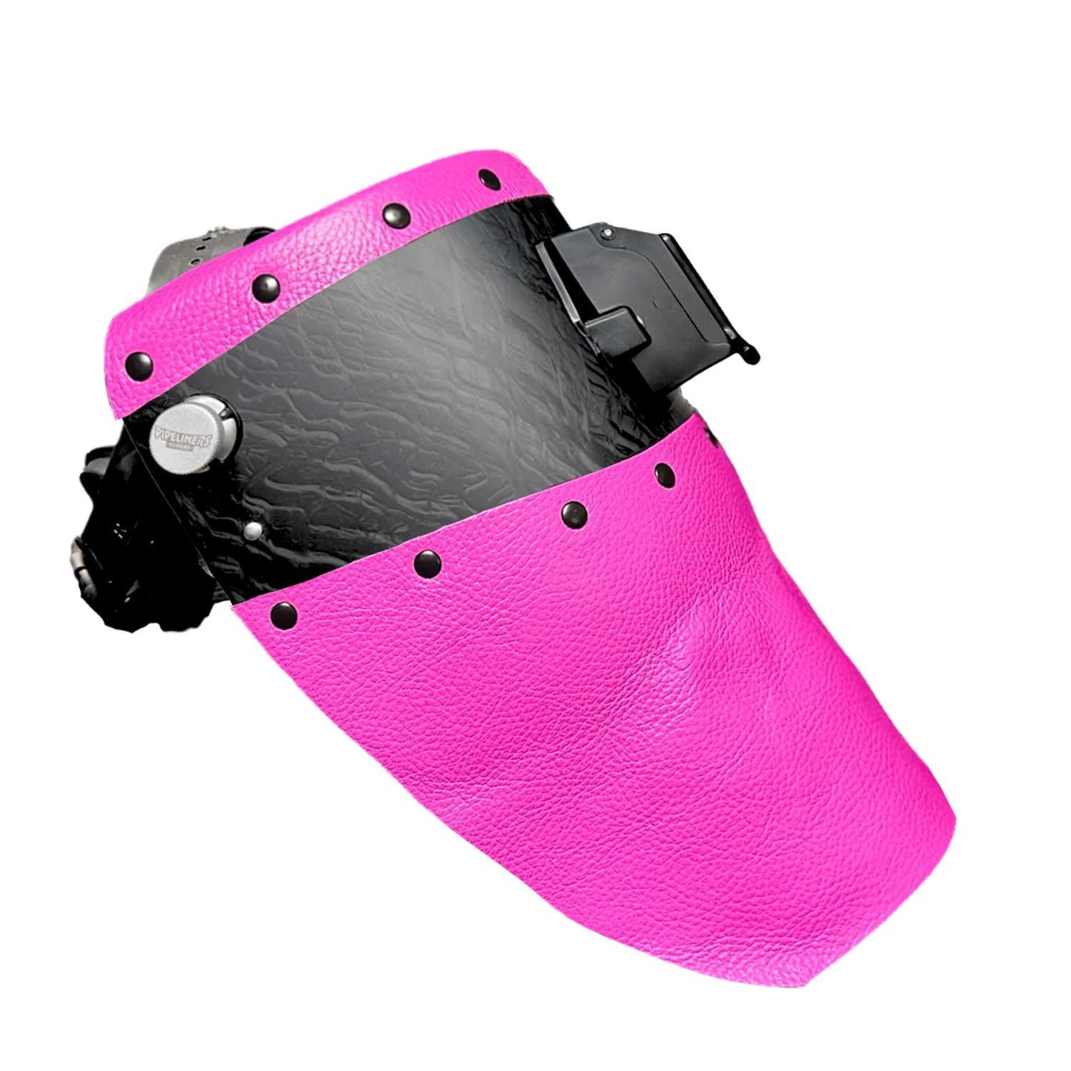 Corn Silk Carbon Fiber Chopped Top & Bottom Leather Welding Hood - Image 9