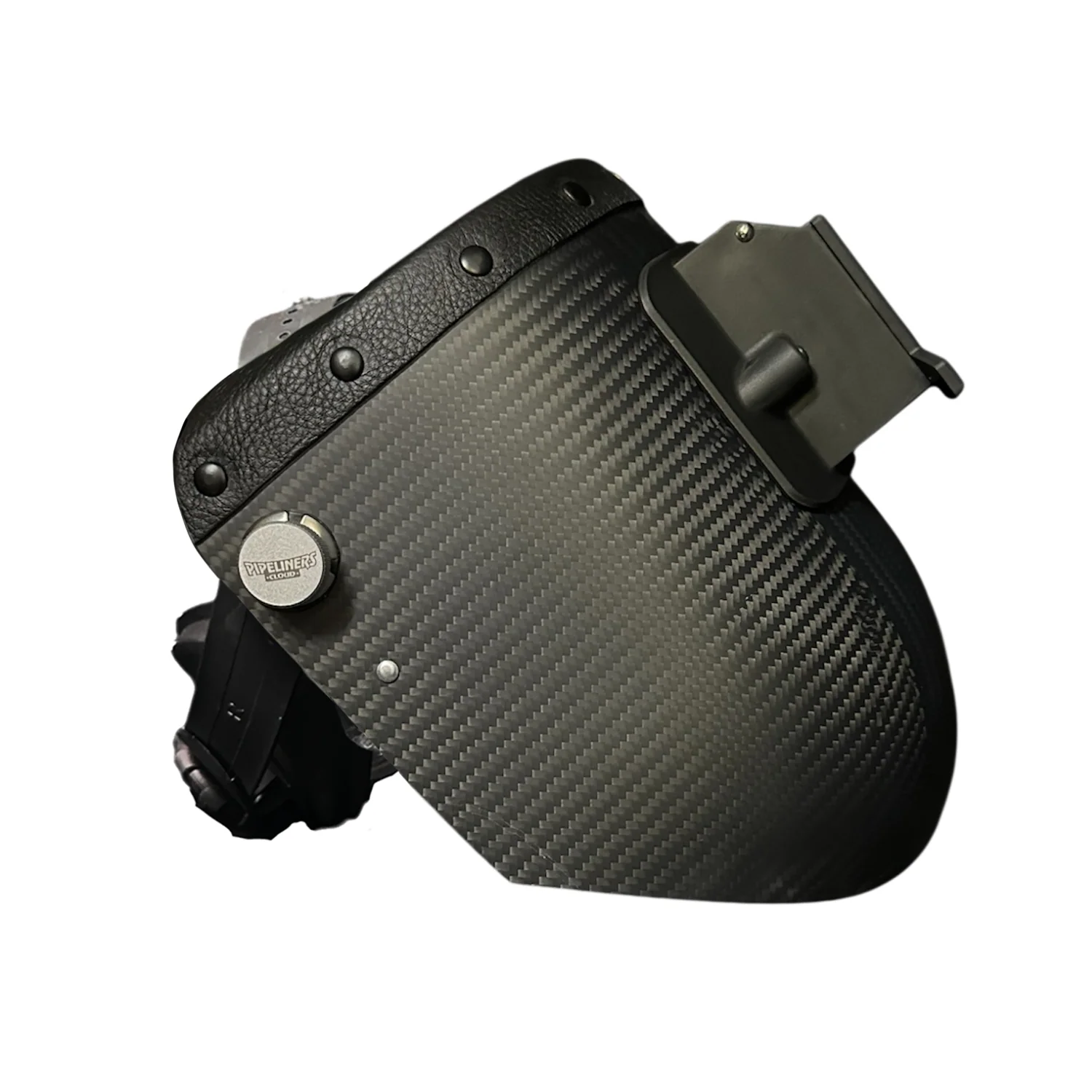 Chopped Top Carbon Fiber Welding Hood - Image 3