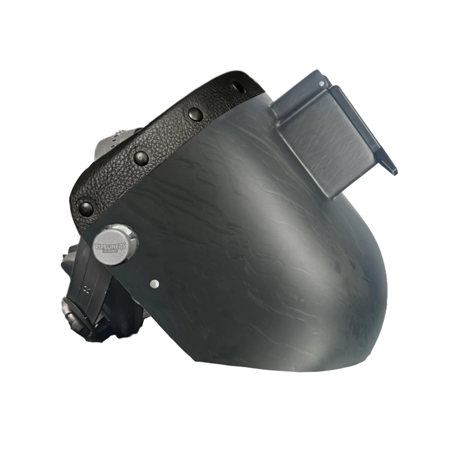 Corn Silk Carbon Fiber Chopped Top Leather Welding Hood - Image 25