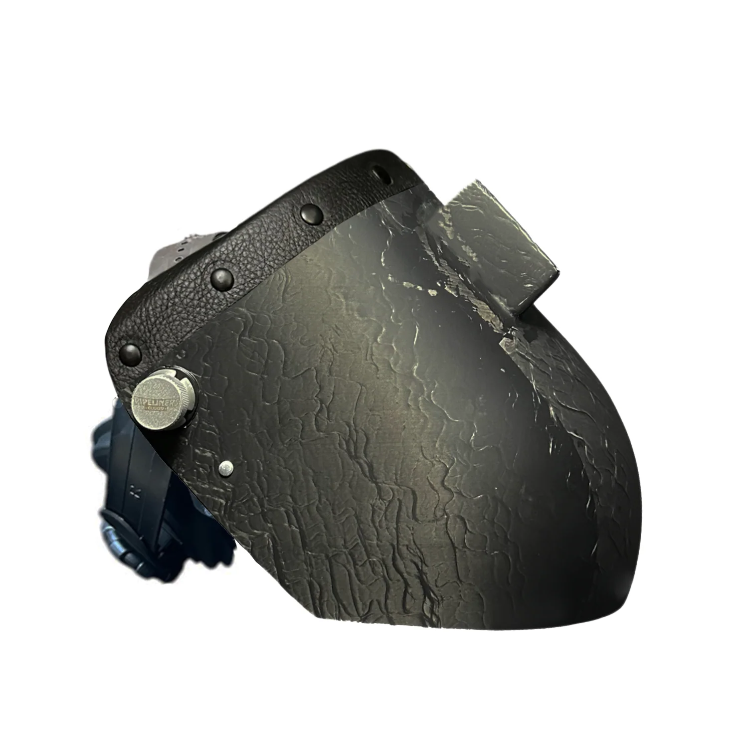 Corn Silk Carbon Fiber Chopped Top Leather Welding Hood - Image 26