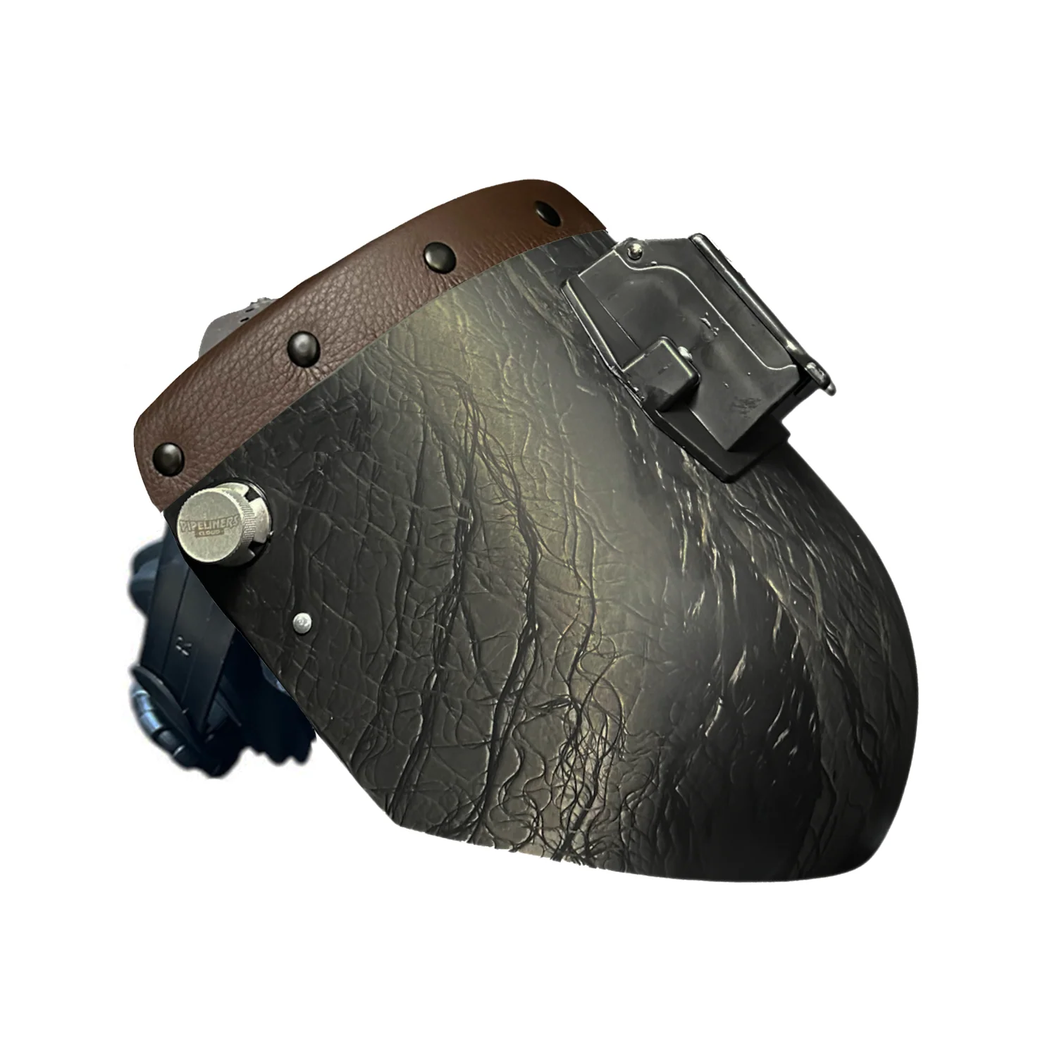 Corn Silk Carbon Fiber Chopped Top Leather Welding Hood - Image 28