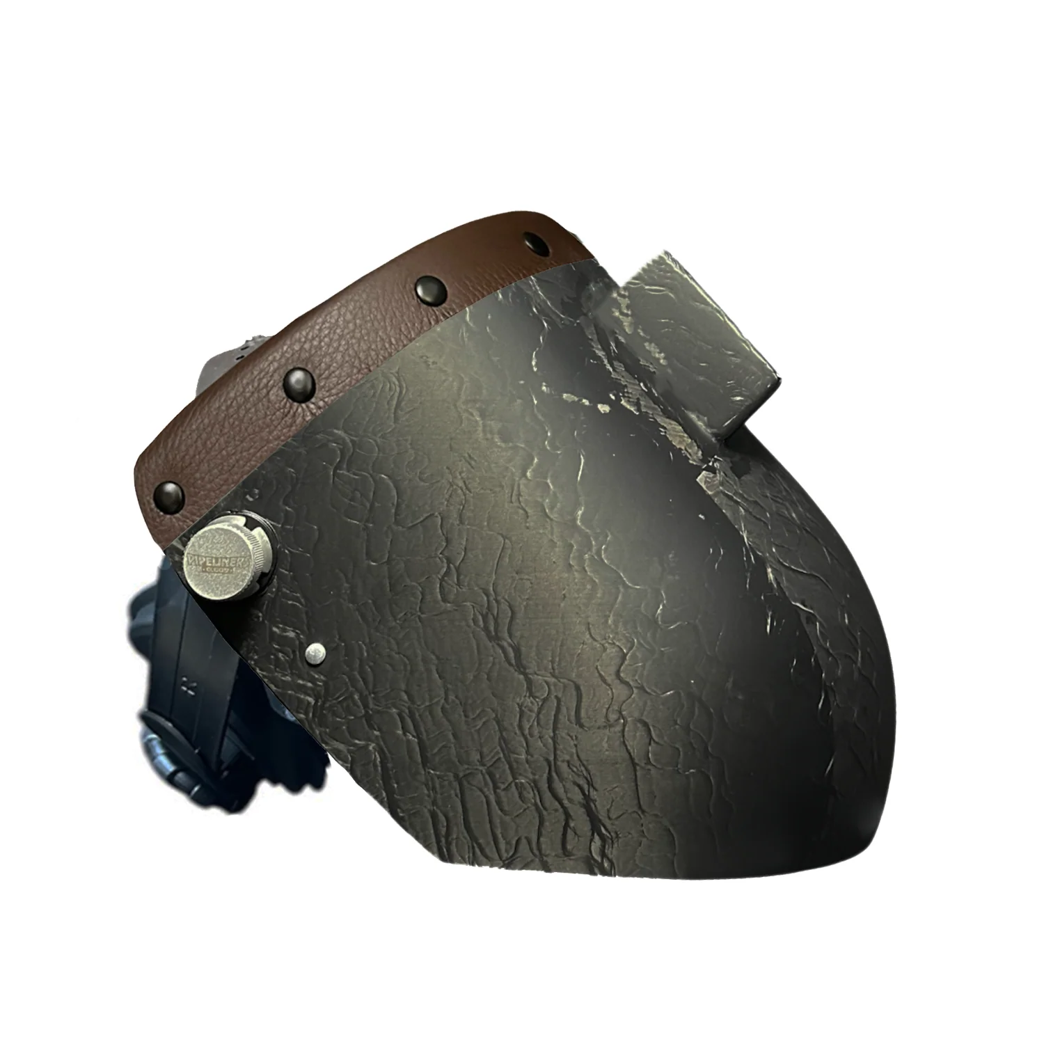 Corn Silk Carbon Fiber Chopped Top Leather Welding Hood - Image 29