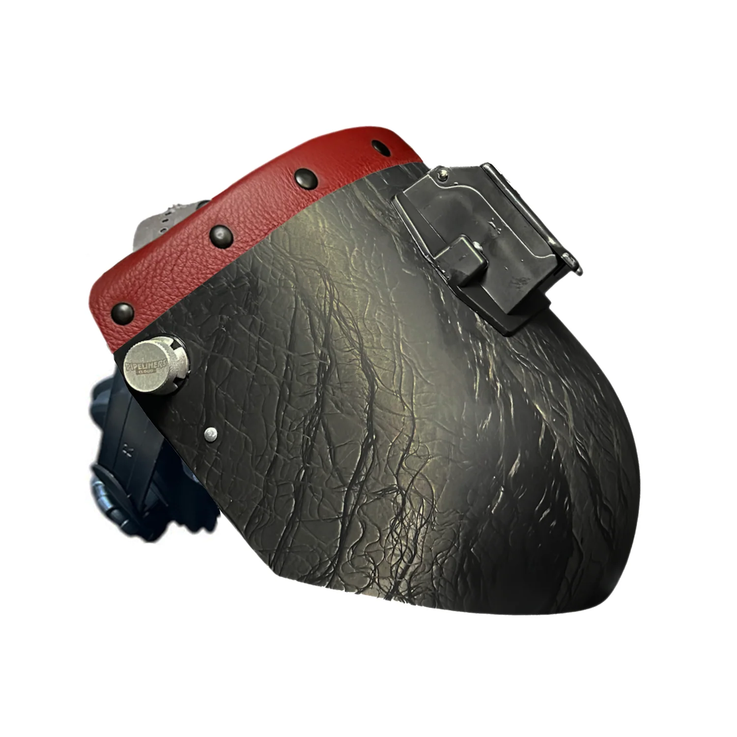 Corn Silk Carbon Fiber Chopped Top Leather Welding Hood - Image 37