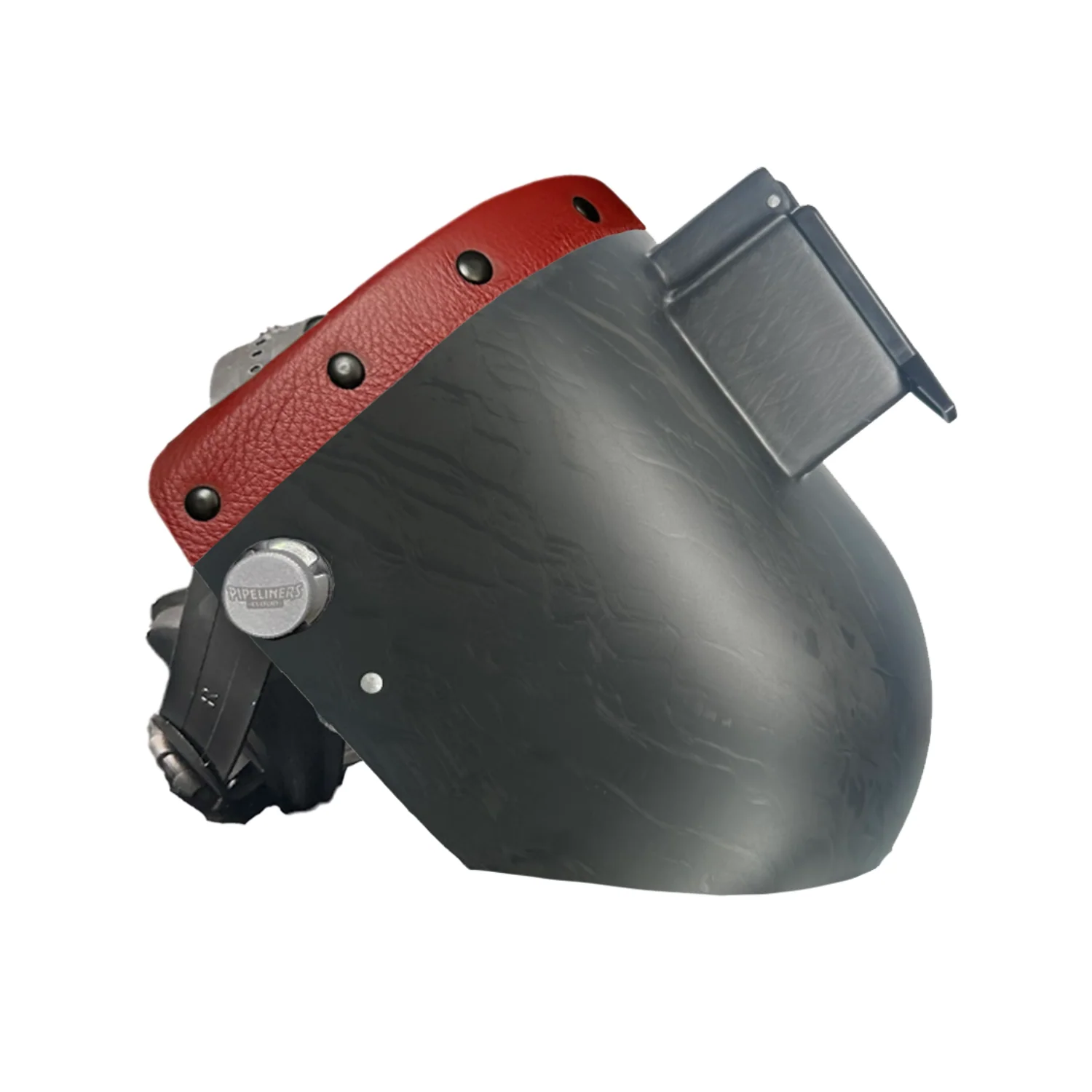 Corn Silk Carbon Fiber Chopped Top Leather Welding Hood - Image 39