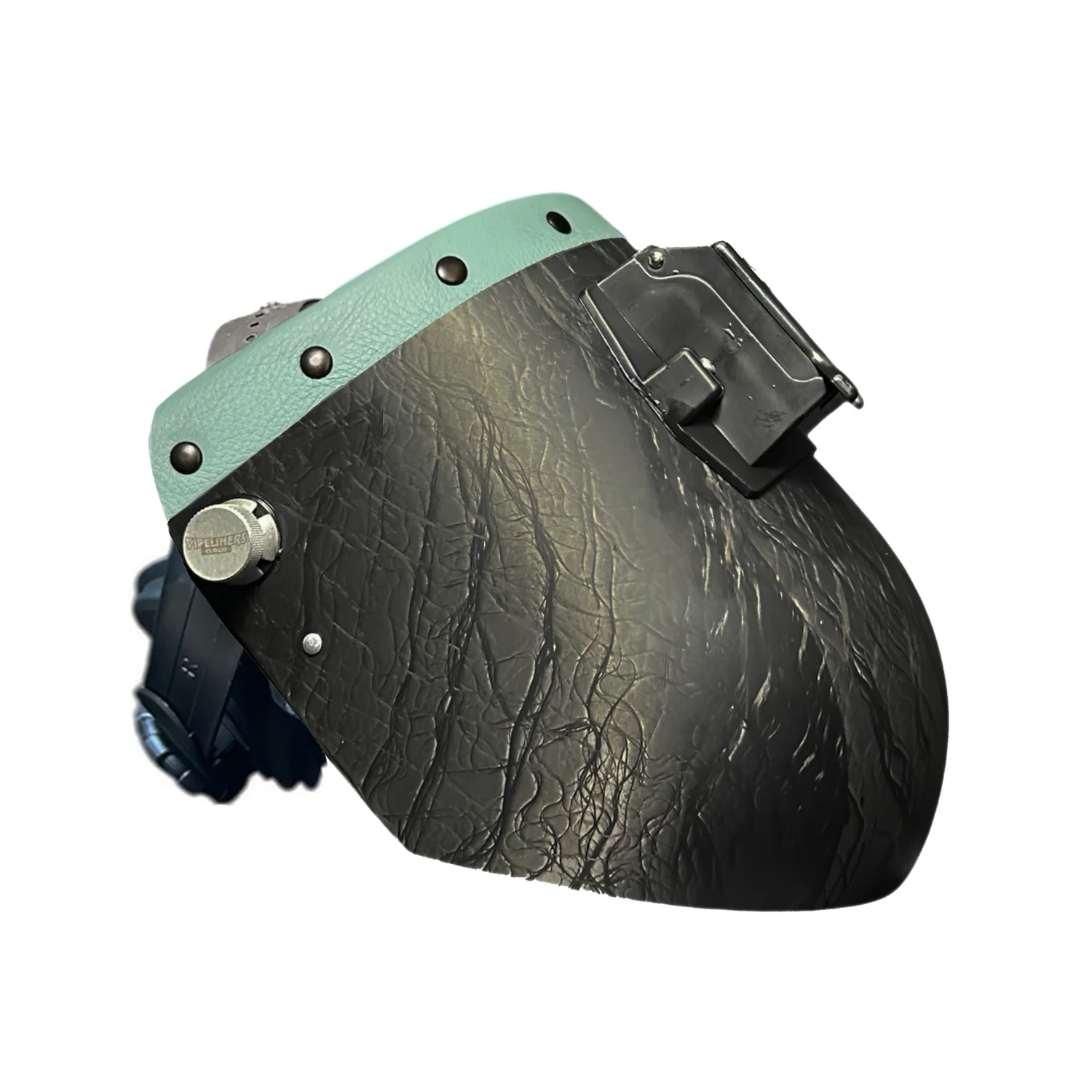 Corn Silk Carbon Fiber Chopped Top Leather Welding Hood - Image 40