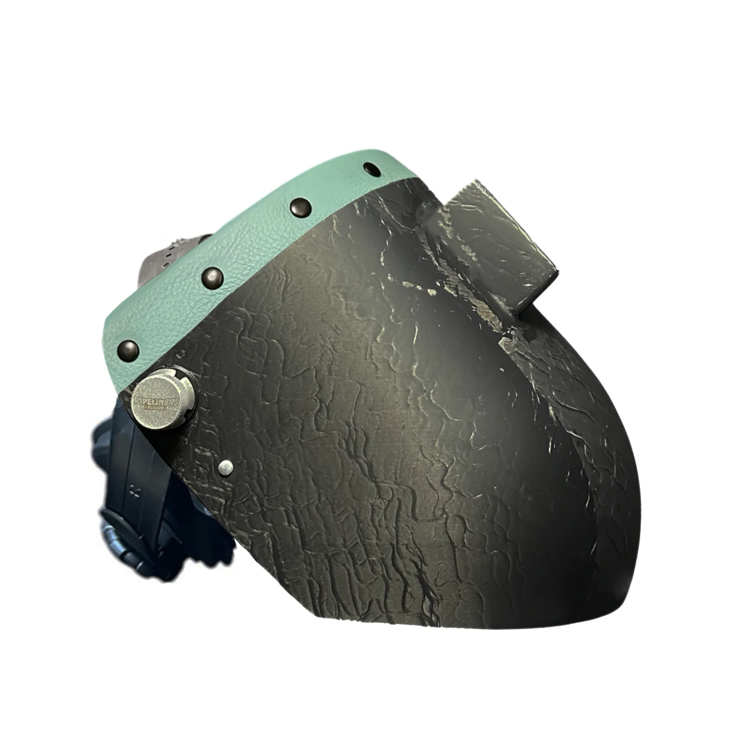 Corn Silk Carbon Fiber Chopped Top Leather Welding Hood - Image 41