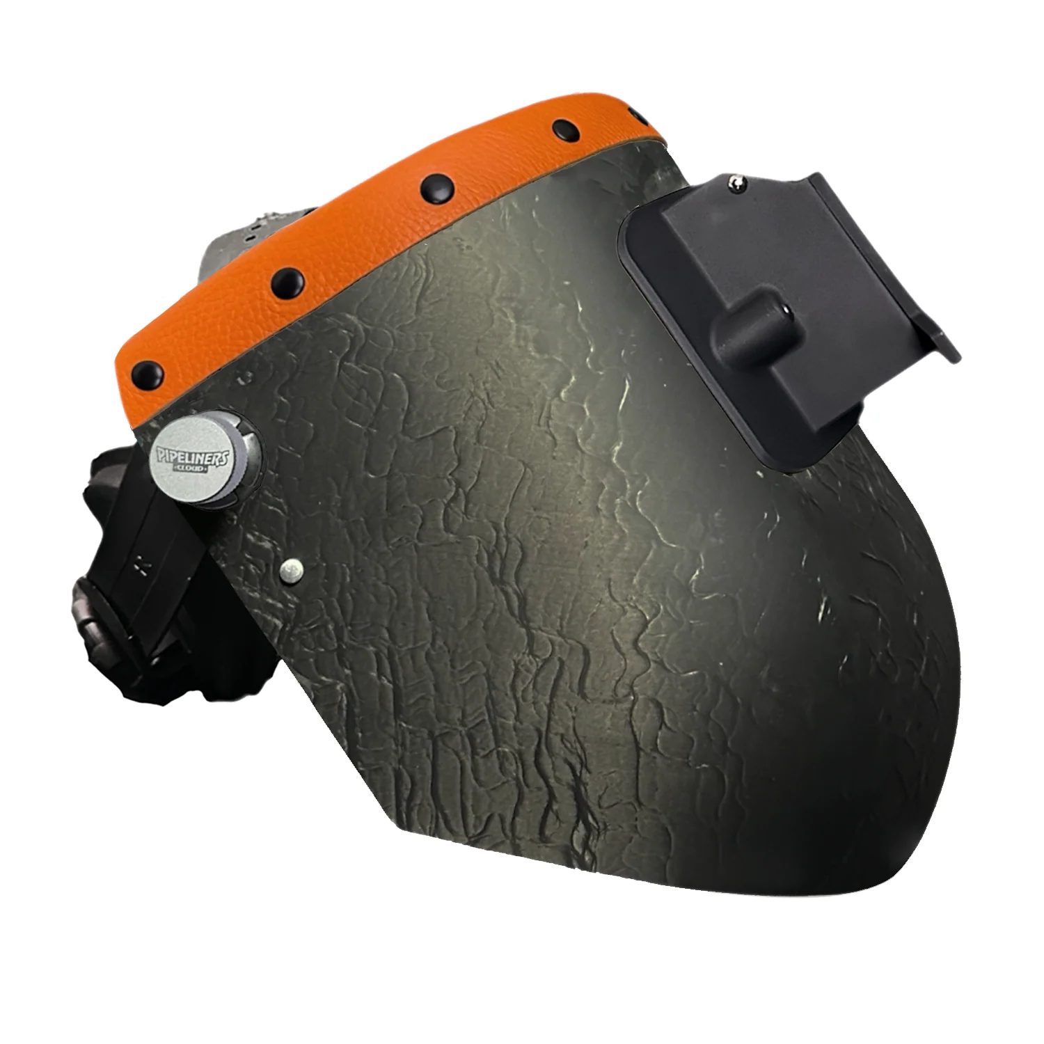 Corn Silk Carbon Fiber Chopped Top Leather Welding Hood - Image 55