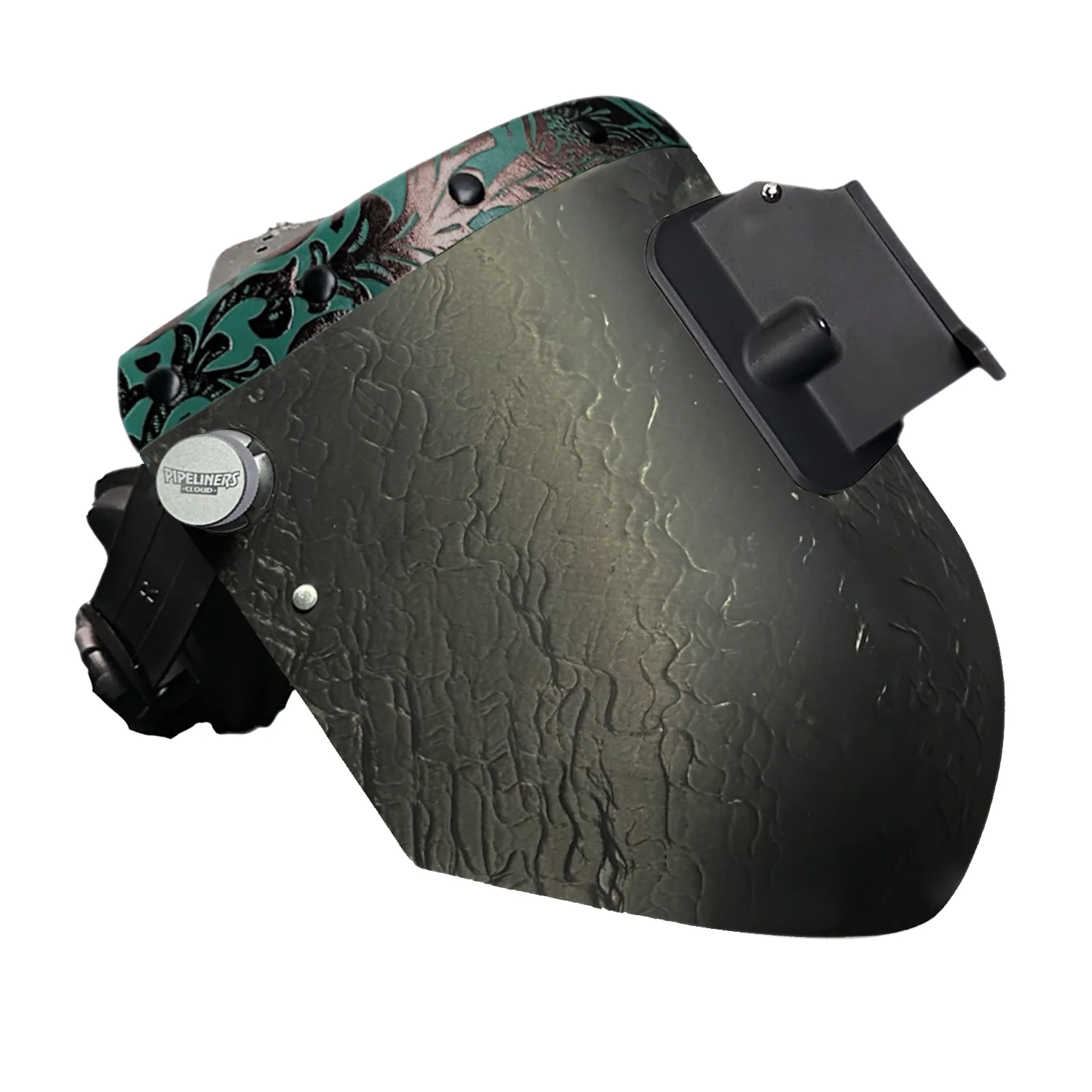 Corn Silk Carbon Fiber Chopped Top Leather Welding Hood - Image 59