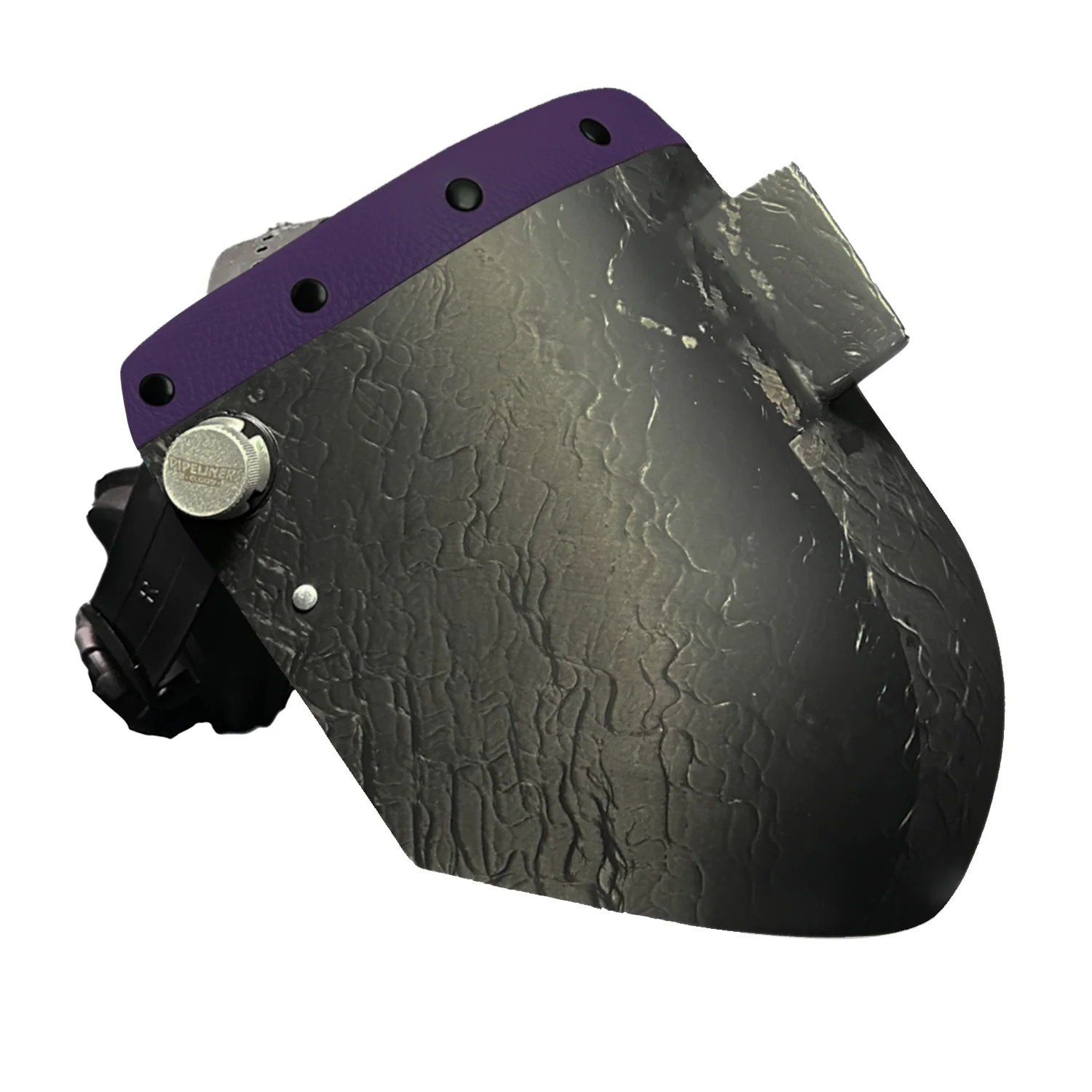 Corn Silk Carbon Fiber Chopped Top Leather Welding Hood - Image 61