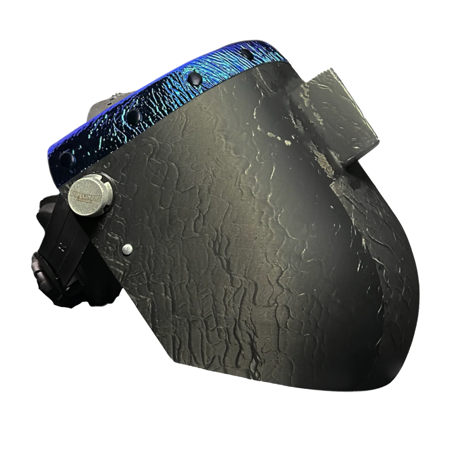 Corn Silk Carbon Fiber Chopped Top Leather Welding Hood - Image 67