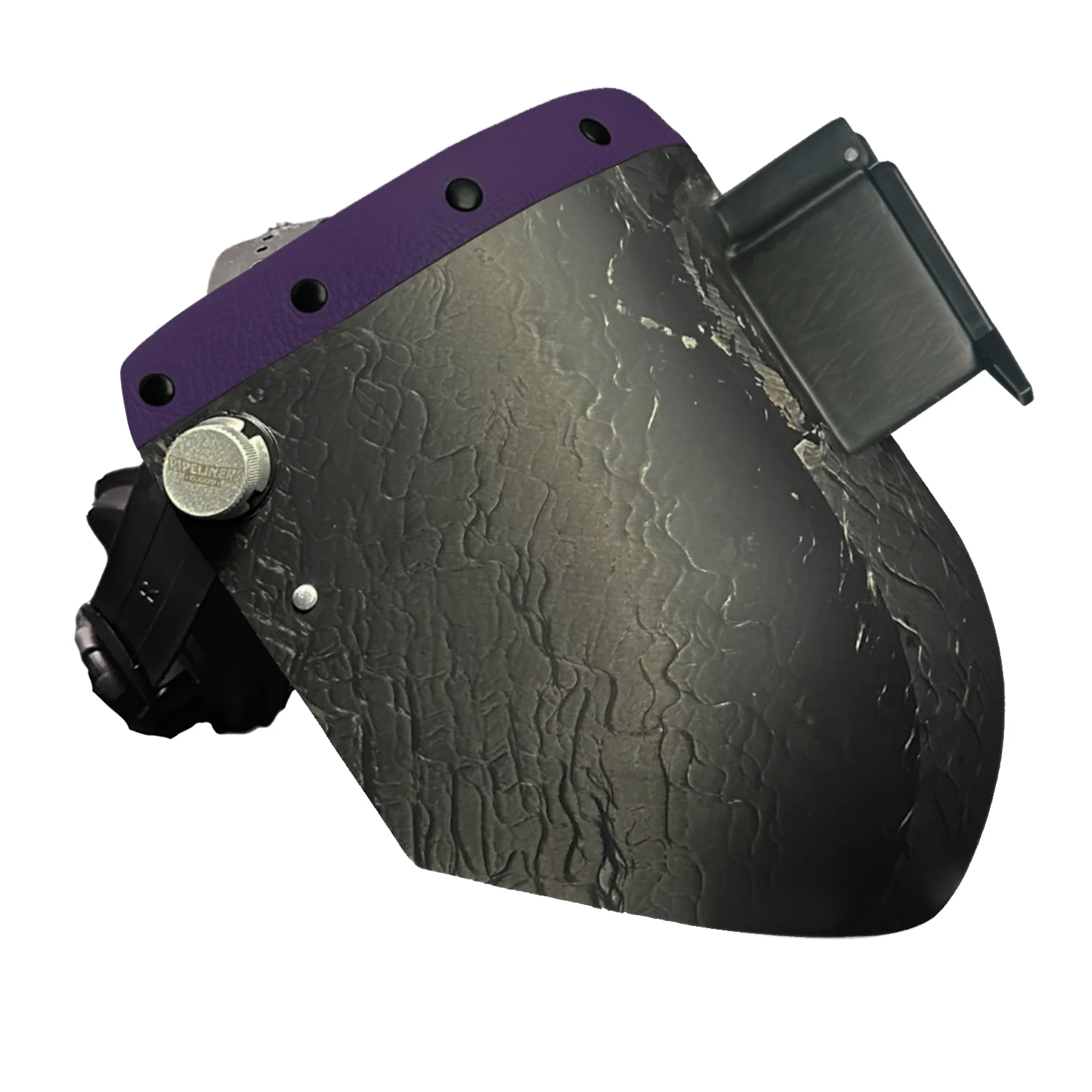 Corn Silk Carbon Fiber Chopped Top Leather Welding Hood - Image 72