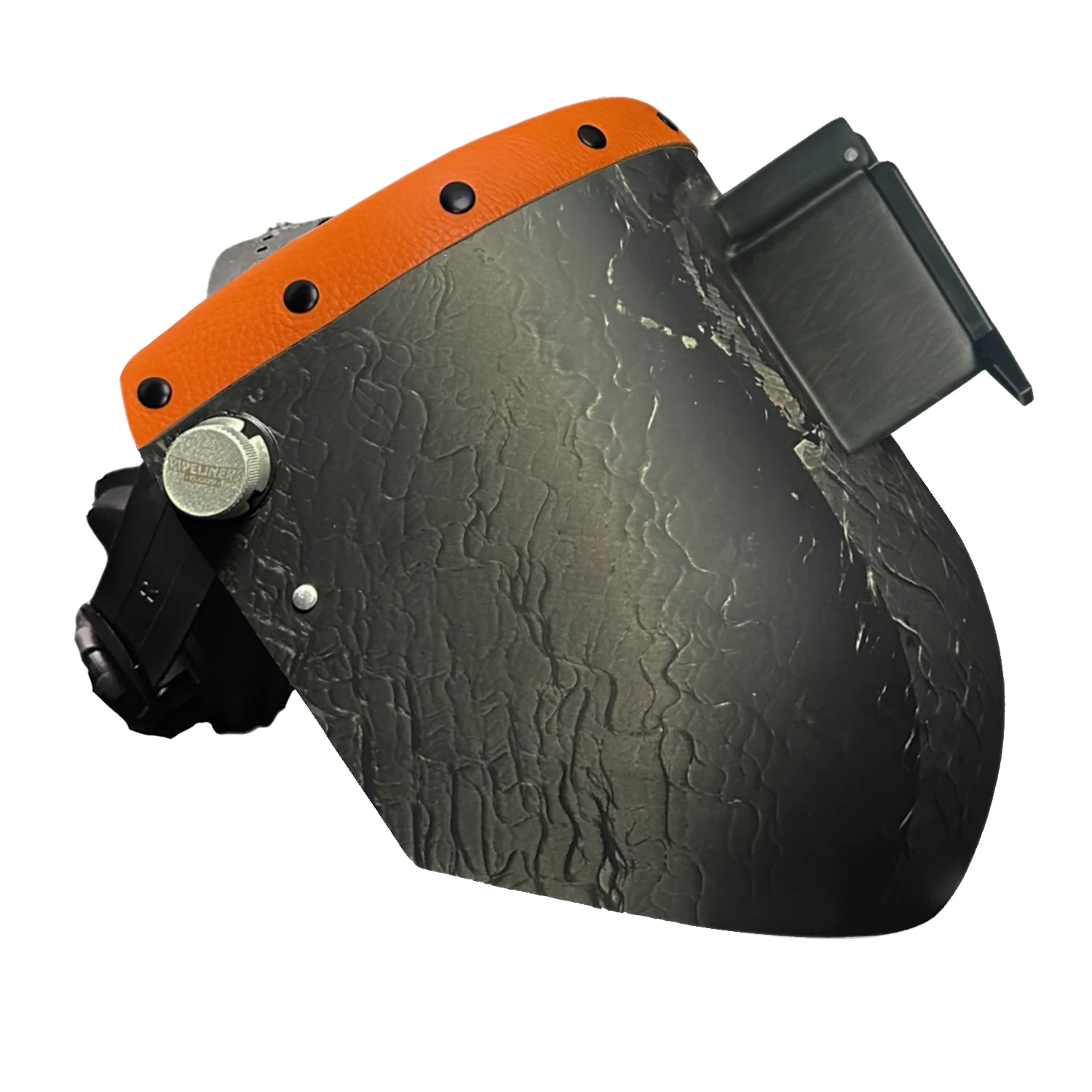 Corn Silk Carbon Fiber Chopped Top Leather Welding Hood - Image 73