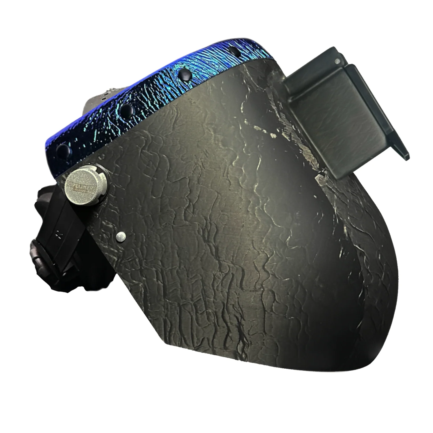 Corn Silk Carbon Fiber Chopped Top Leather Welding Hood - Image 78