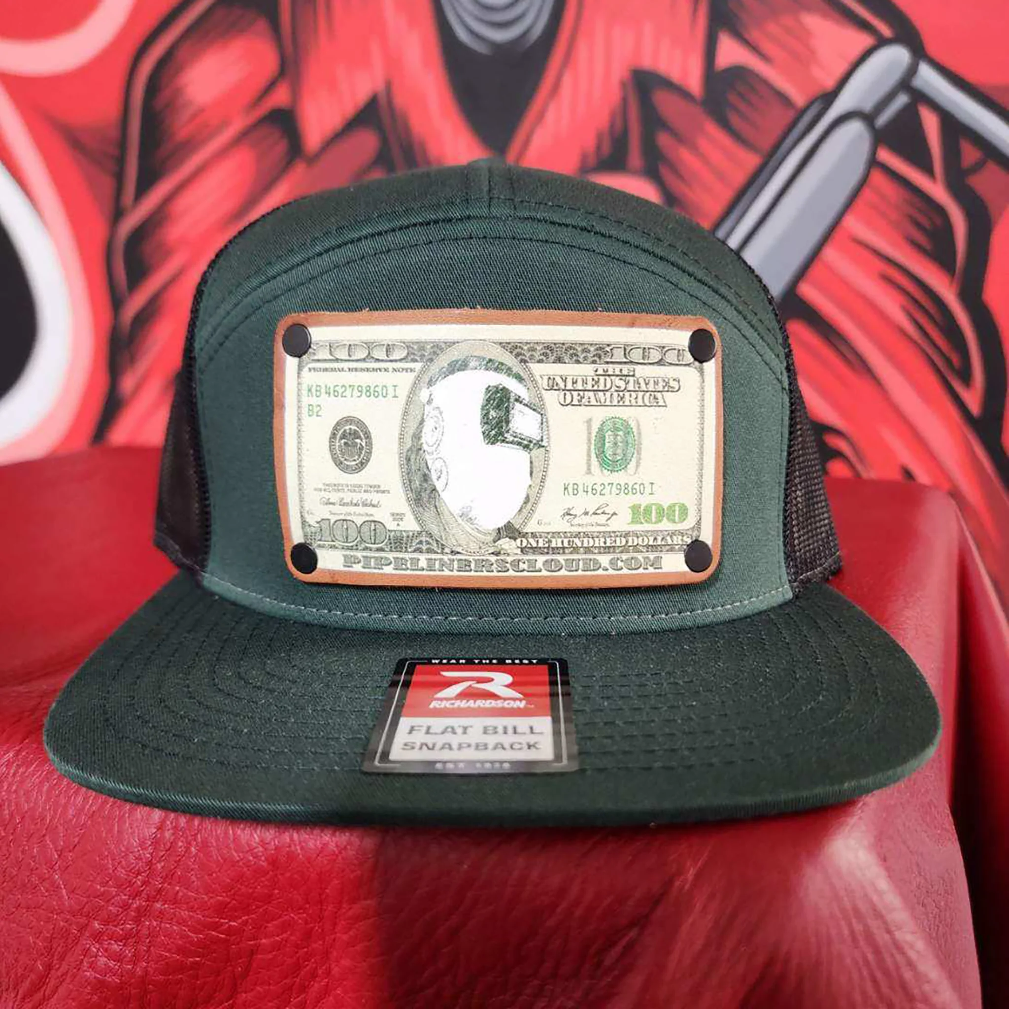 Leather Patch Baseball Caps - Image 3