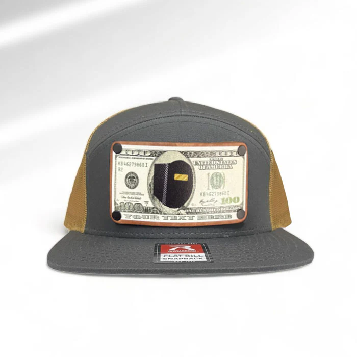 Customizable $100 Pancake Hood Leather Patch - Image 3