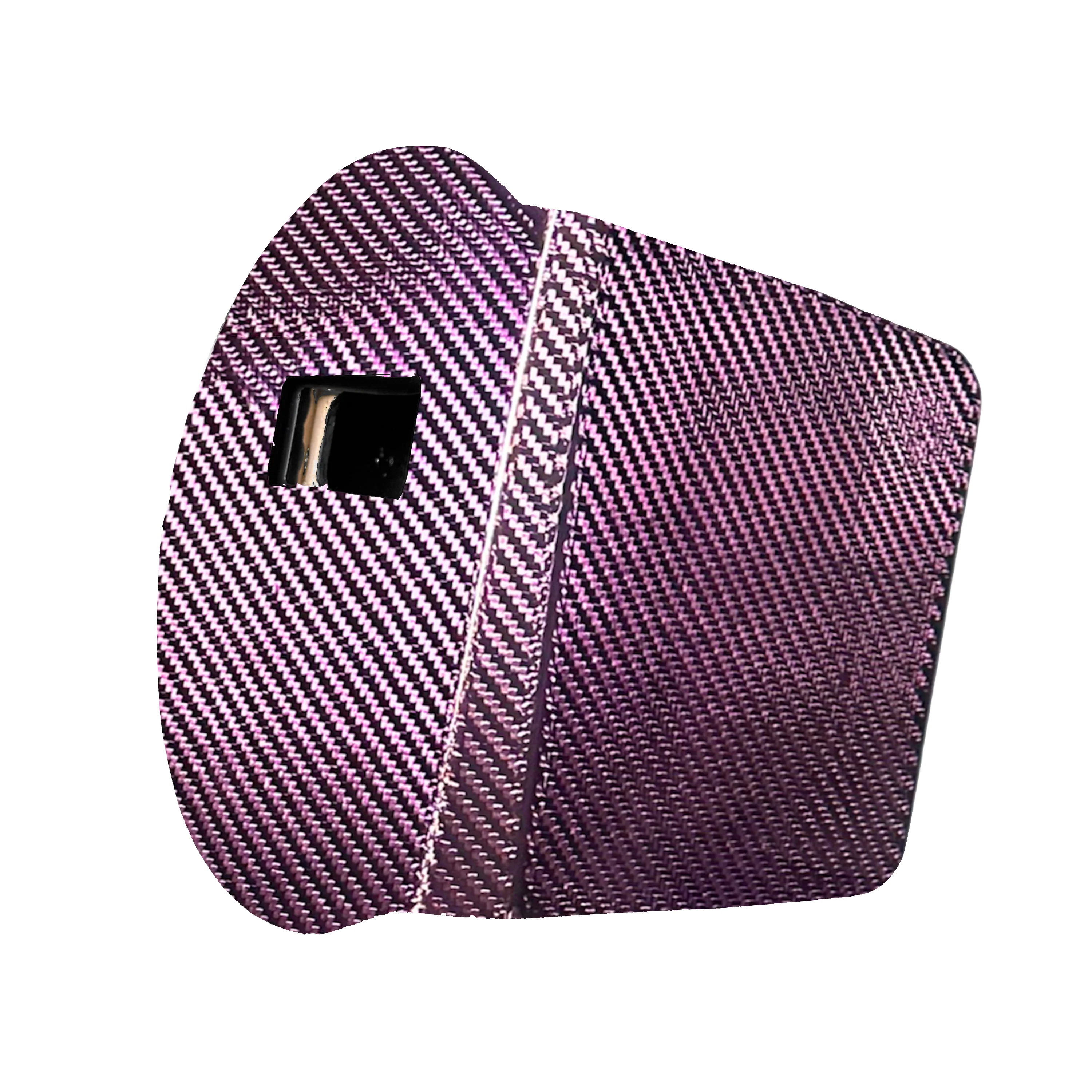 Candy Painted "UNO" Carbon Fiber Pancake Welding Hood - Image 5