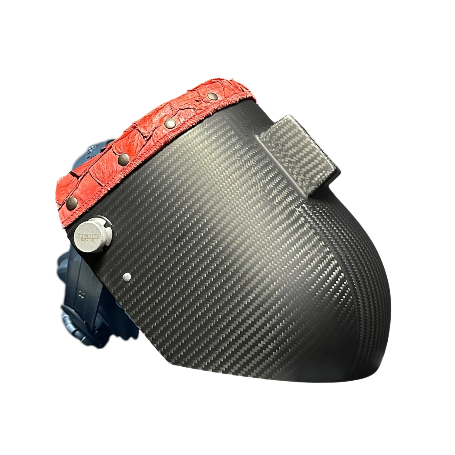 Pirarucu/Fish Chopped Top Leather Carbon Fiber Welding Hood - Image 6