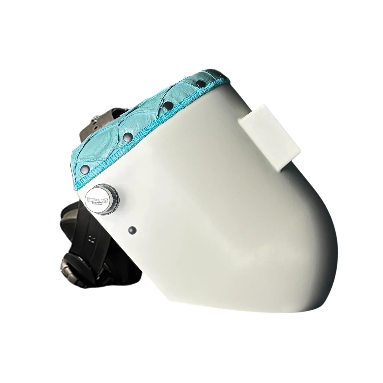 Pirarucu/Fish Chopped Top Leather Finer Pipeliner Welding Hood - Image 6