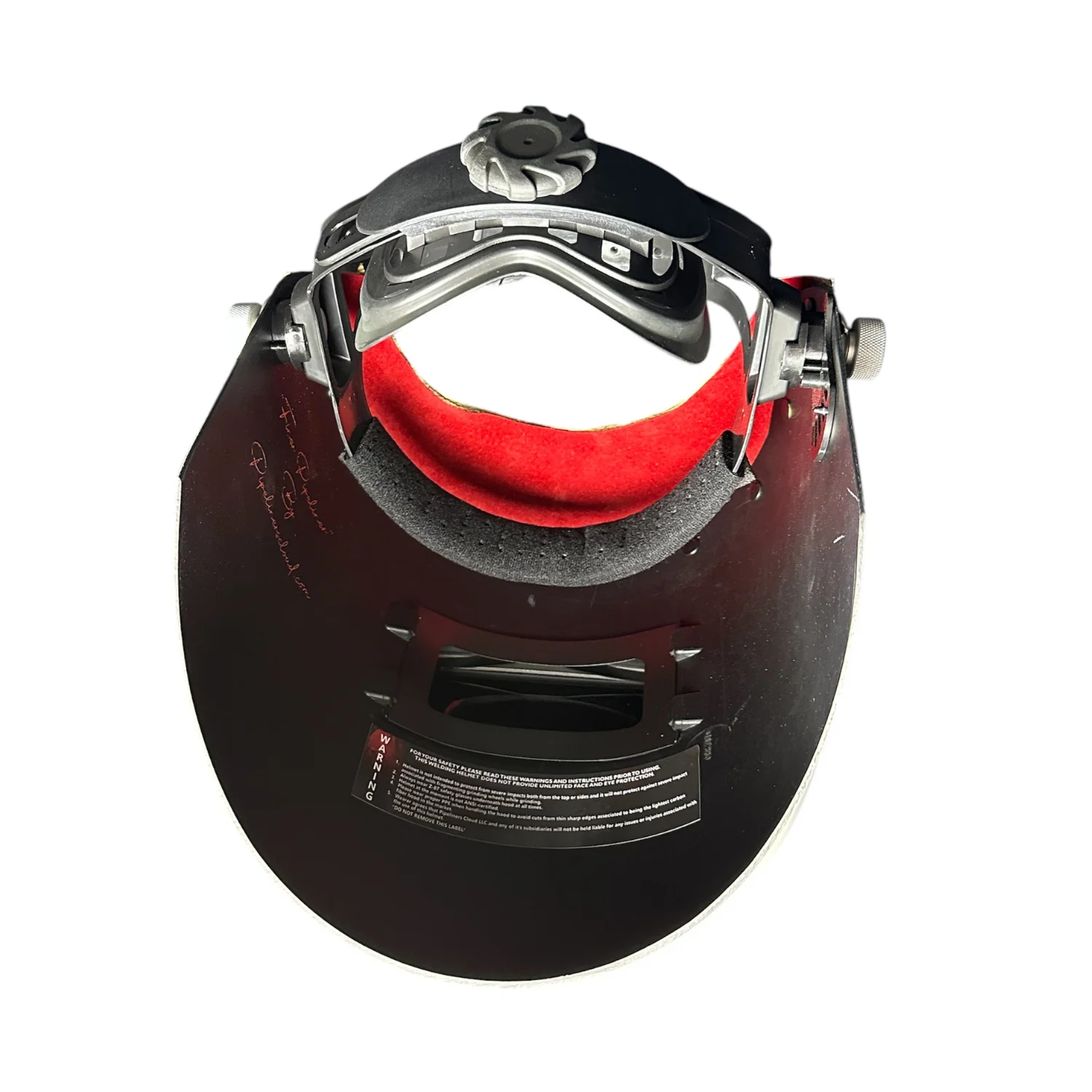Pirarucu/Fish Chopped Top Leather Finer Pipeliner Welding Hood - Image 9